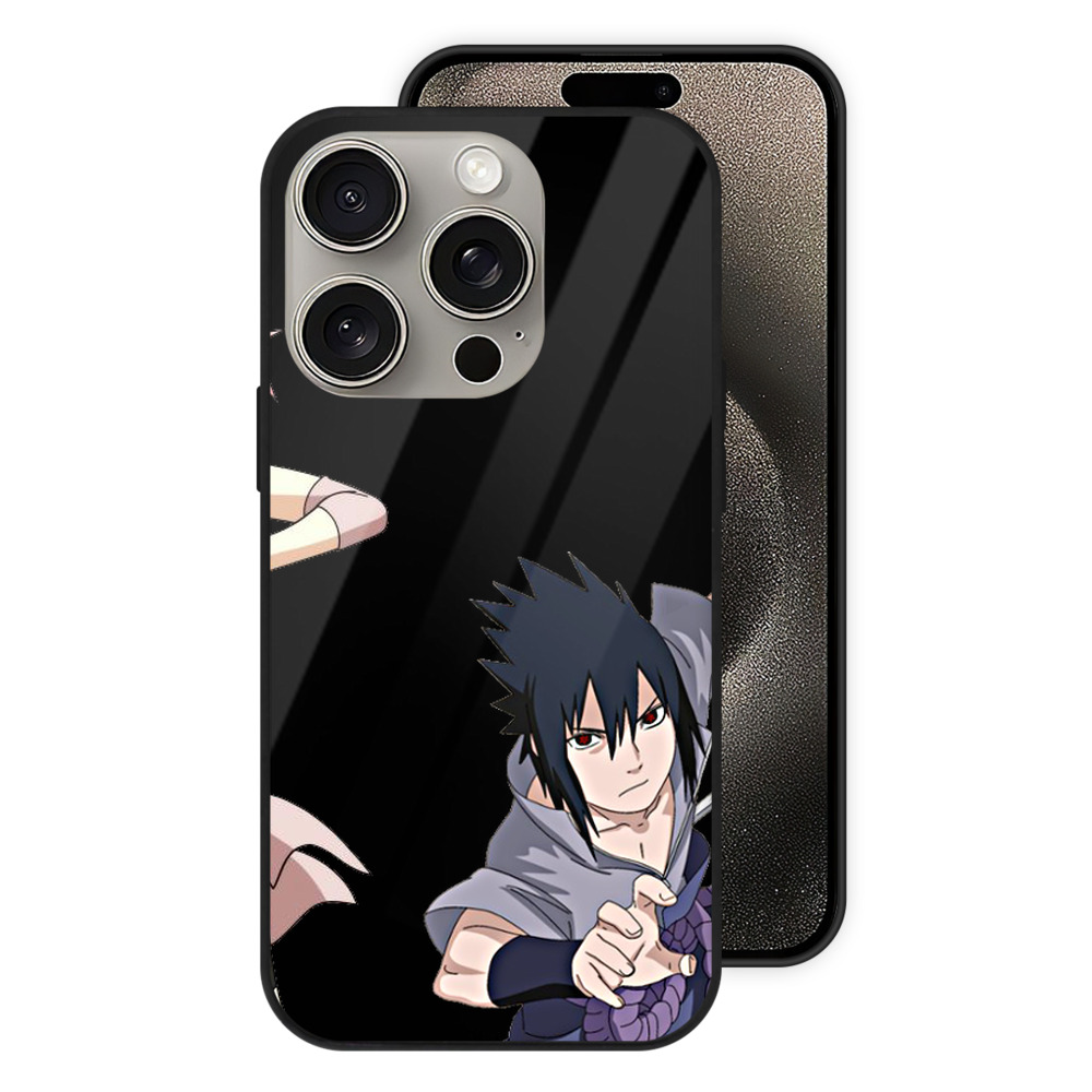 （画像用） NARUTO -ナルト- 春野サクラ Haruno Sakura 【iPhone15Pro対応】スマホケース 耐衝撃＆黄変防止 背面ガラス