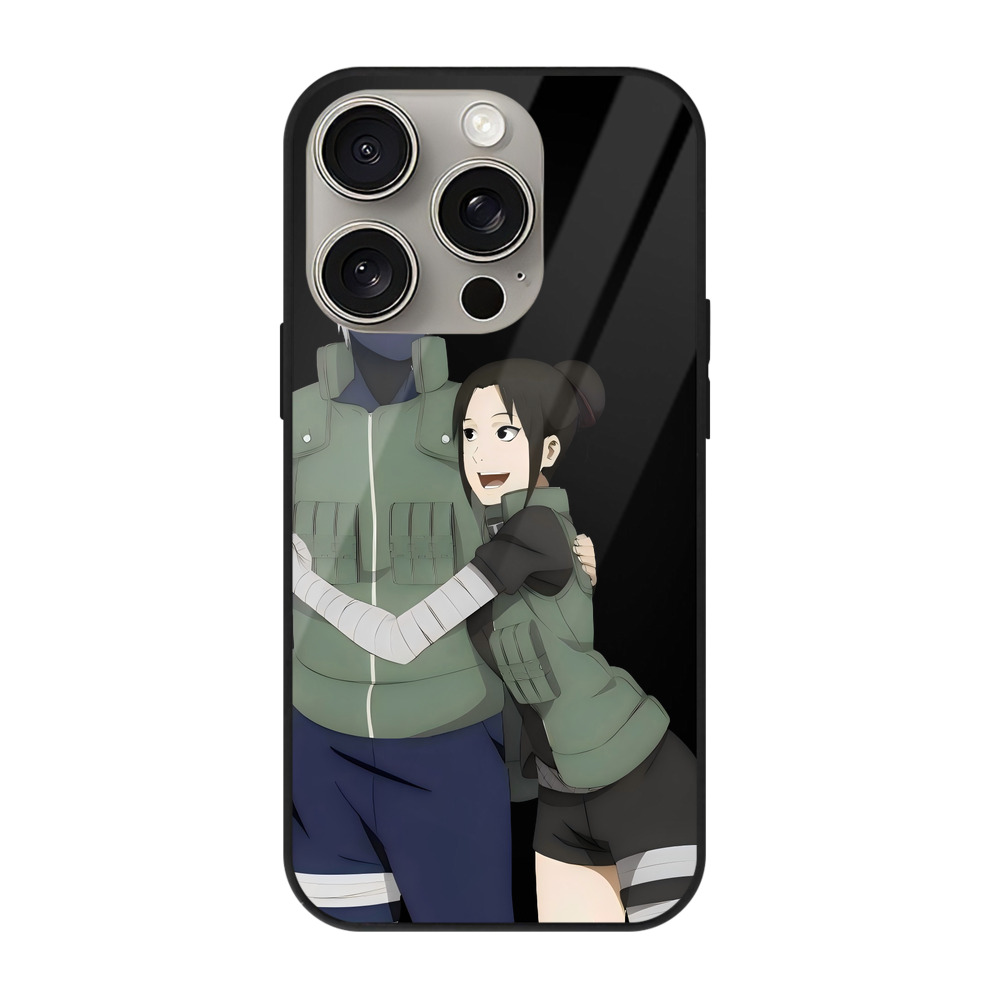 （画像用） NARUTO -ナルト- はたけ カカシ Hatake Kakashi 【iPhone15Pro対応】スマホケース 耐衝撃＆黄変防止 背面ガラス