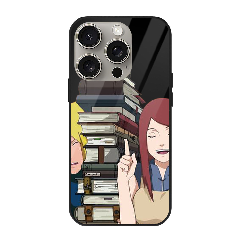 （画像用） NARUTO -ナルト- 波風 ミナト Namikaze Minato 【iPhone15Pro対応】スマホケース 耐衝撃＆黄変防止 背面ガラス