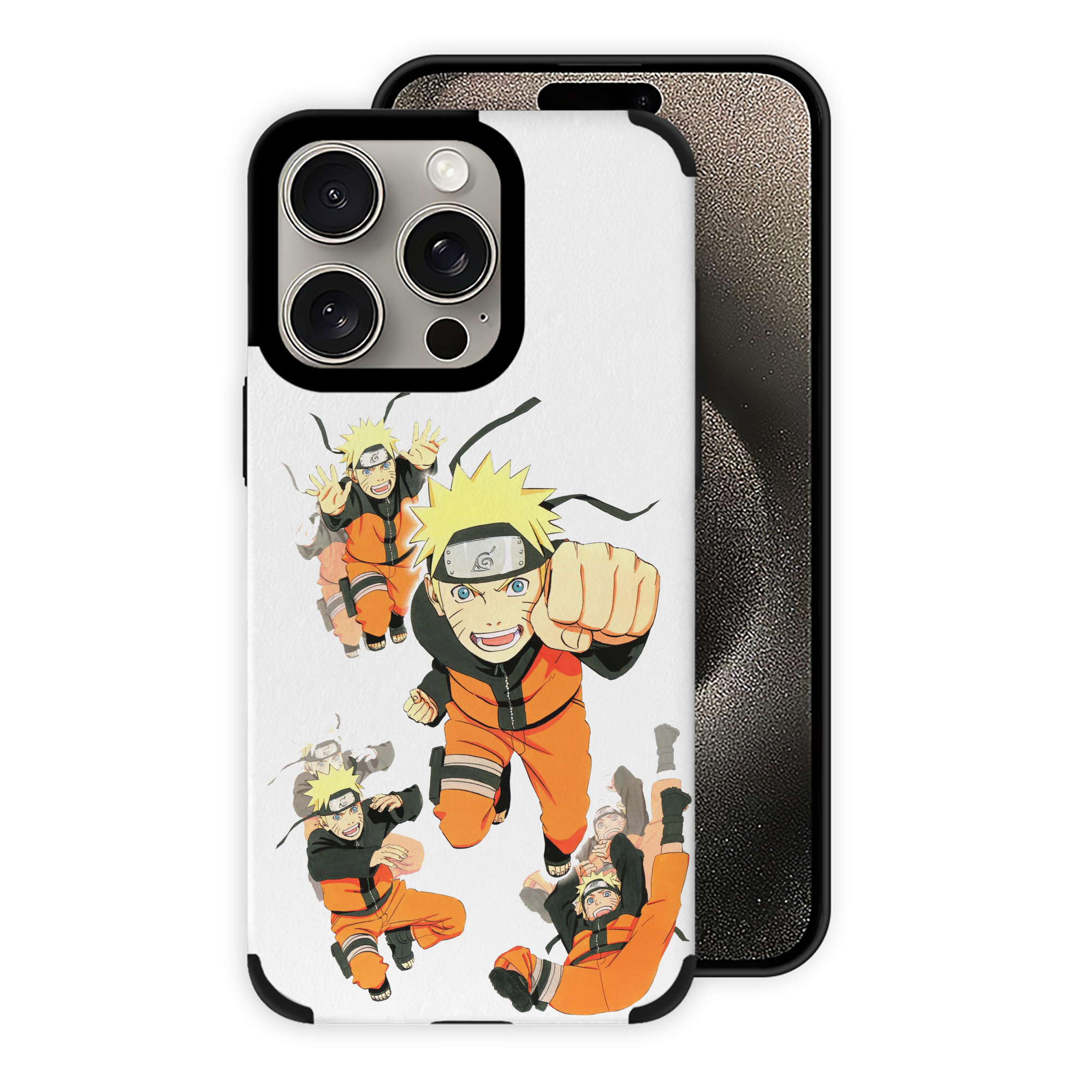 （画像用） NARUTO -ナルト- うずまき ナルト Uzumaki Naruto 【iPhone15ProMax対応】 PUレザー スマホケース 耐衝撃＆黄変防止