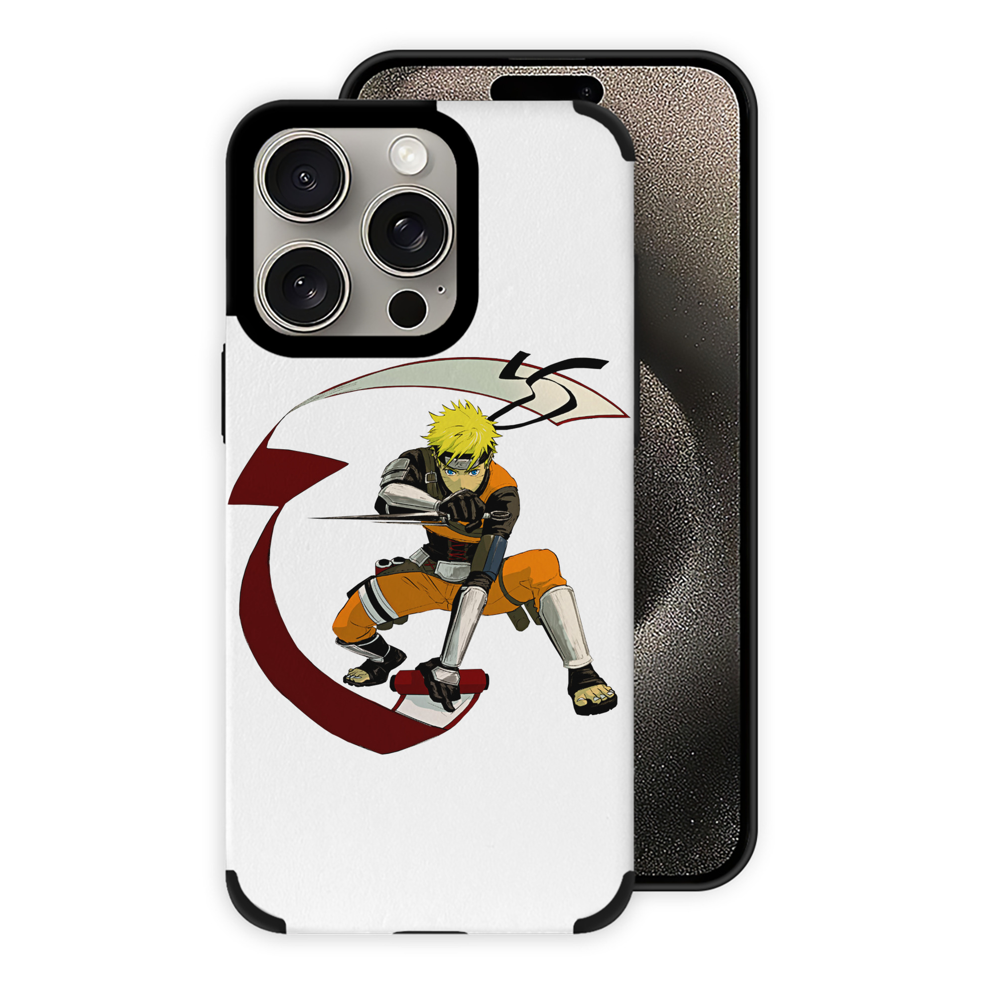 （画像用） NARUTO -ナルト- うずまき ナルト Uzumaki Naruto 【iPhone15ProMax対応】 PUレザー スマホケース 耐衝撃＆黄変防止