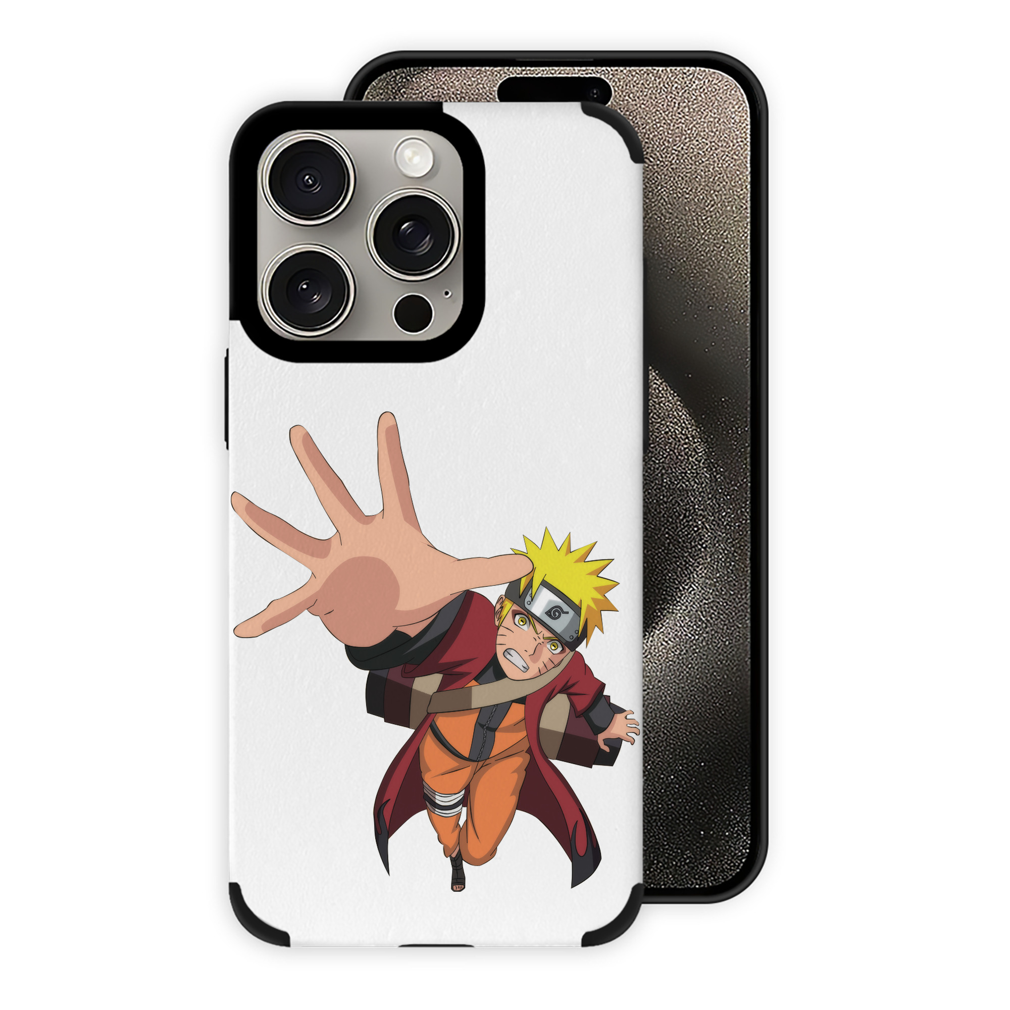 （画像用） NARUTO -ナルト- うずまき ナルト Uzumaki Naruto 【iPhone15ProMax対応】 PUレザー スマホケース 耐衝撃＆黄変防止