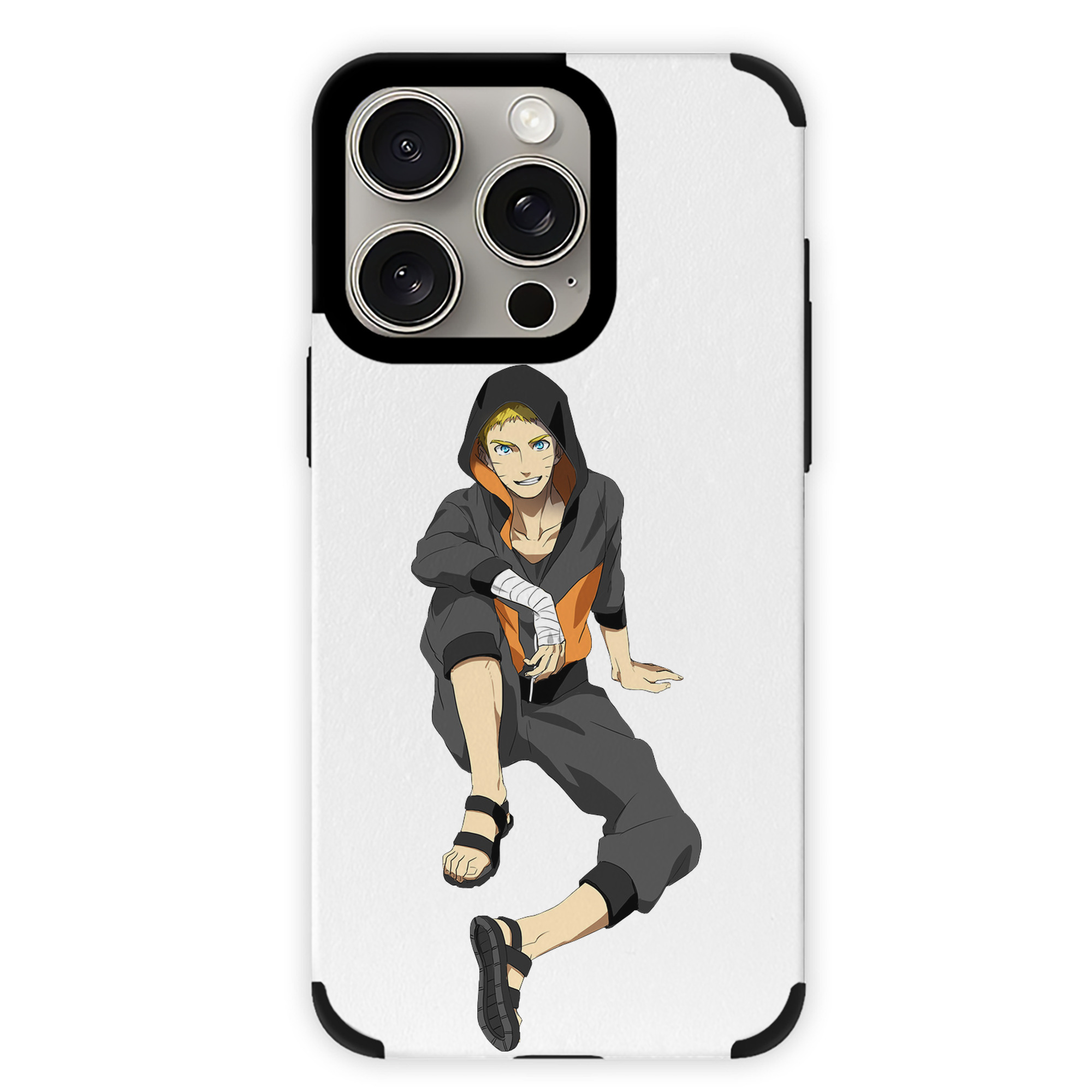 （画像用） NARUTO -ナルト- うずまき ナルト Uzumaki Naruto 【iPhone15ProMax対応】 PUレザー スマホケース 耐衝撃＆黄変防止