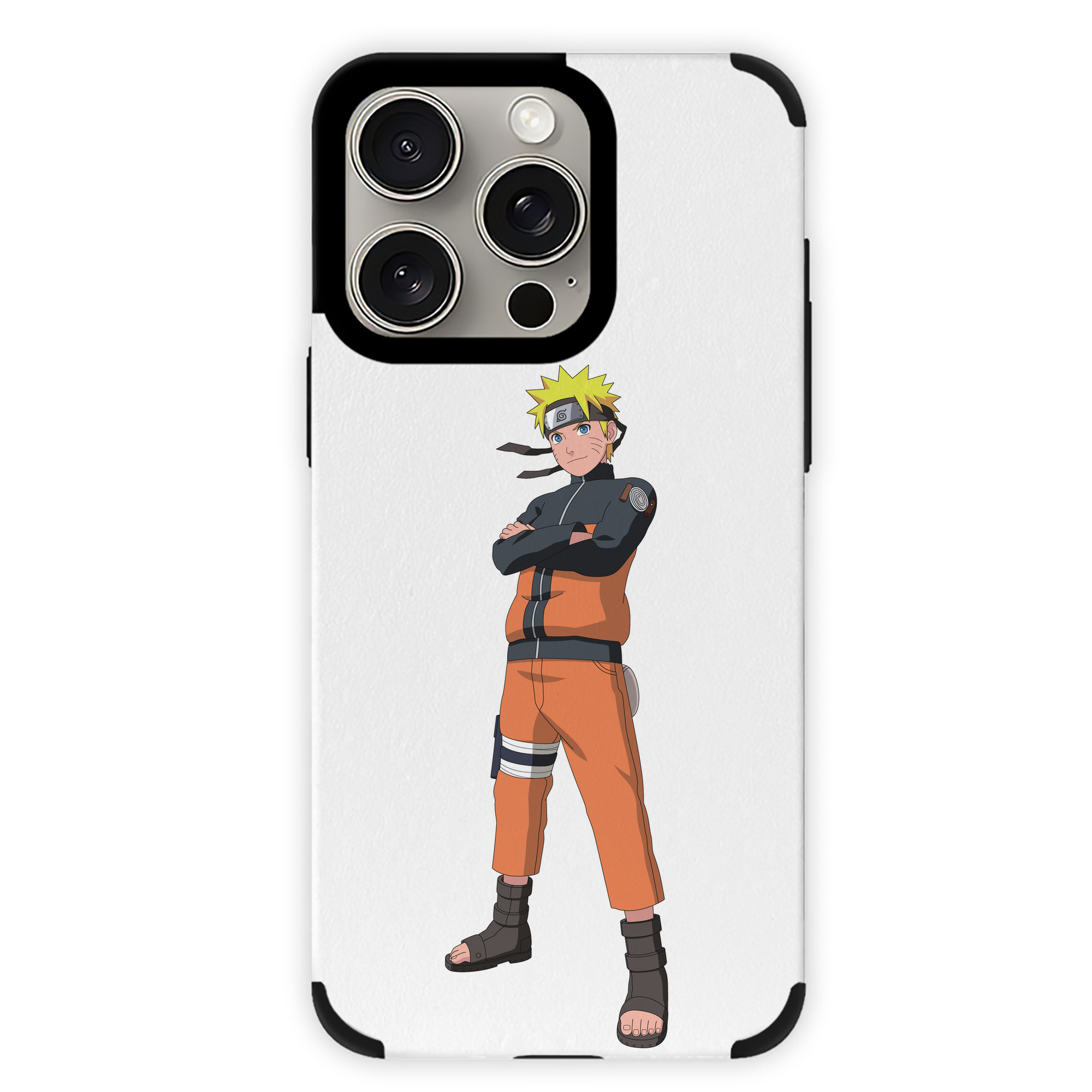 （画像用） NARUTO -ナルト- うずまき ナルト Uzumaki Naruto 【iPhone15ProMax対応】 PUレザー スマホケース 耐衝撃＆黄変防止