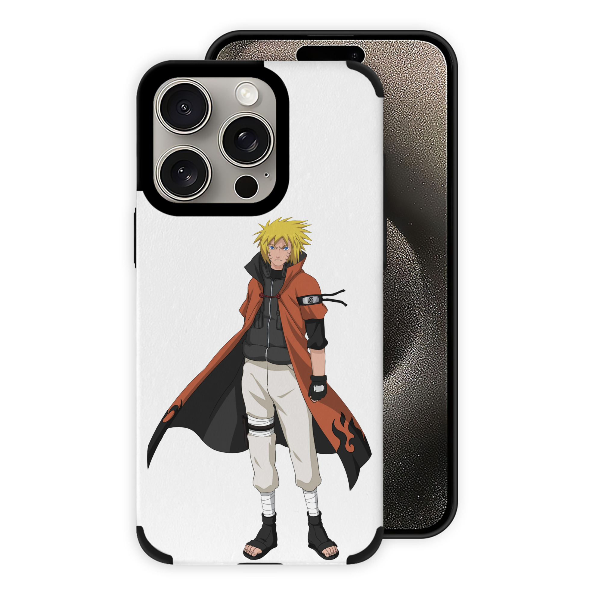 （画像用） NARUTO -ナルト- うずまき ナルト Uzumaki Naruto 【iPhone15ProMax対応】 PUレザー スマホケース 耐衝撃＆黄変防止