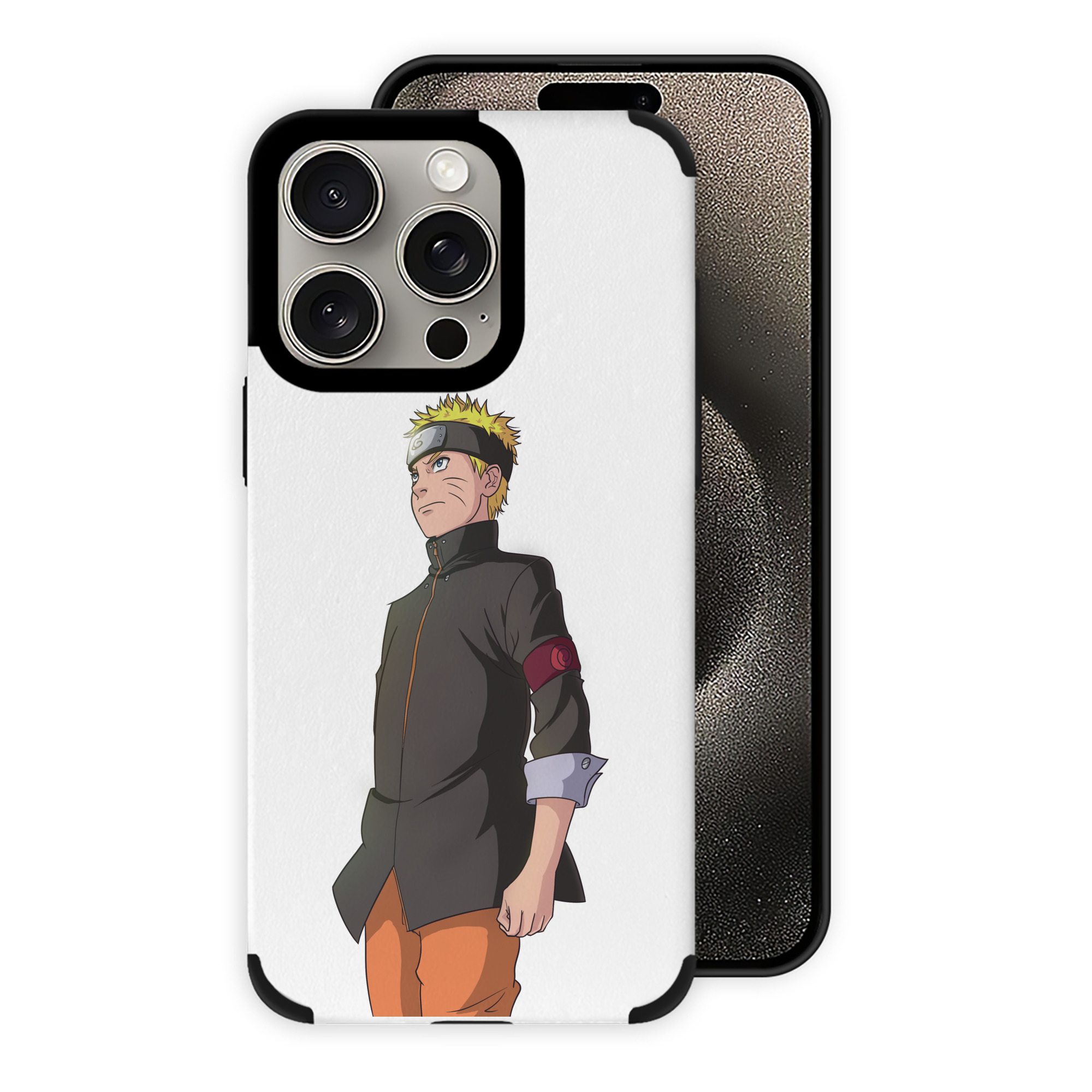 （画像用） NARUTO -ナルト- うずまき ナルト Uzumaki Naruto 【iPhone15ProMax対応】 PUレザー スマホケース 耐衝撃＆黄変防止