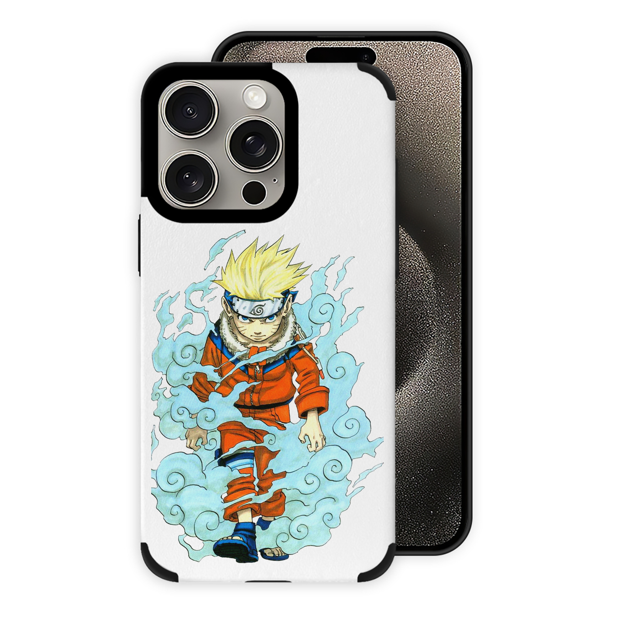 （画像用） NARUTO -ナルト- うずまき ナルト Uzumaki Naruto 【iPhone15ProMax対応】 PUレザー スマホケース 耐衝撃＆黄変防止