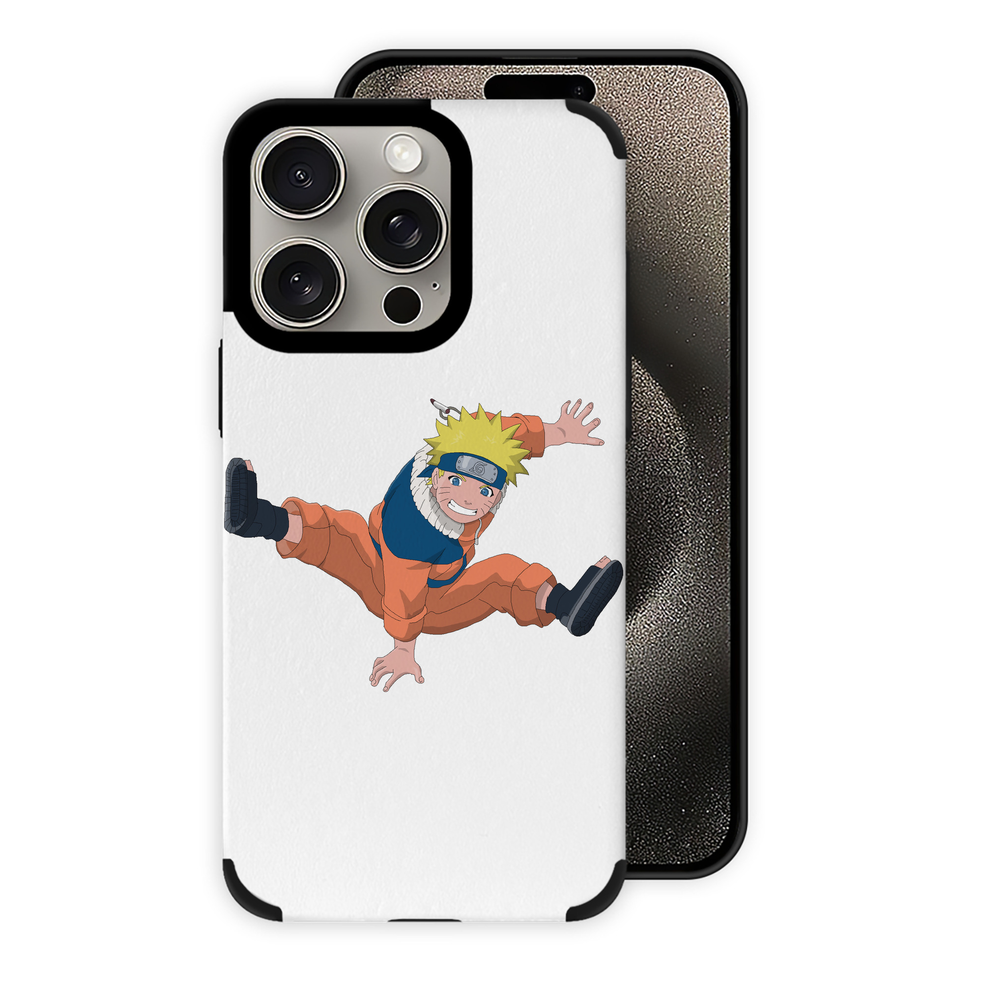 （画像用） NARUTO -ナルト- うずまき ナルト Uzumaki Naruto 【iPhone15ProMax対応】 PUレザー スマホケース 耐衝撃＆黄変防止