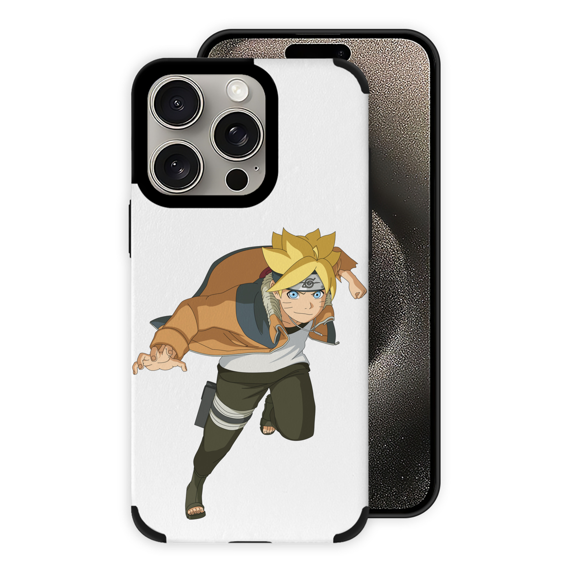 （画像用） NARUTO -ナルト- うずまき ナルト Uzumaki Naruto 【iPhone15ProMax対応】 PUレザー スマホケース 耐衝撃＆黄変防止
