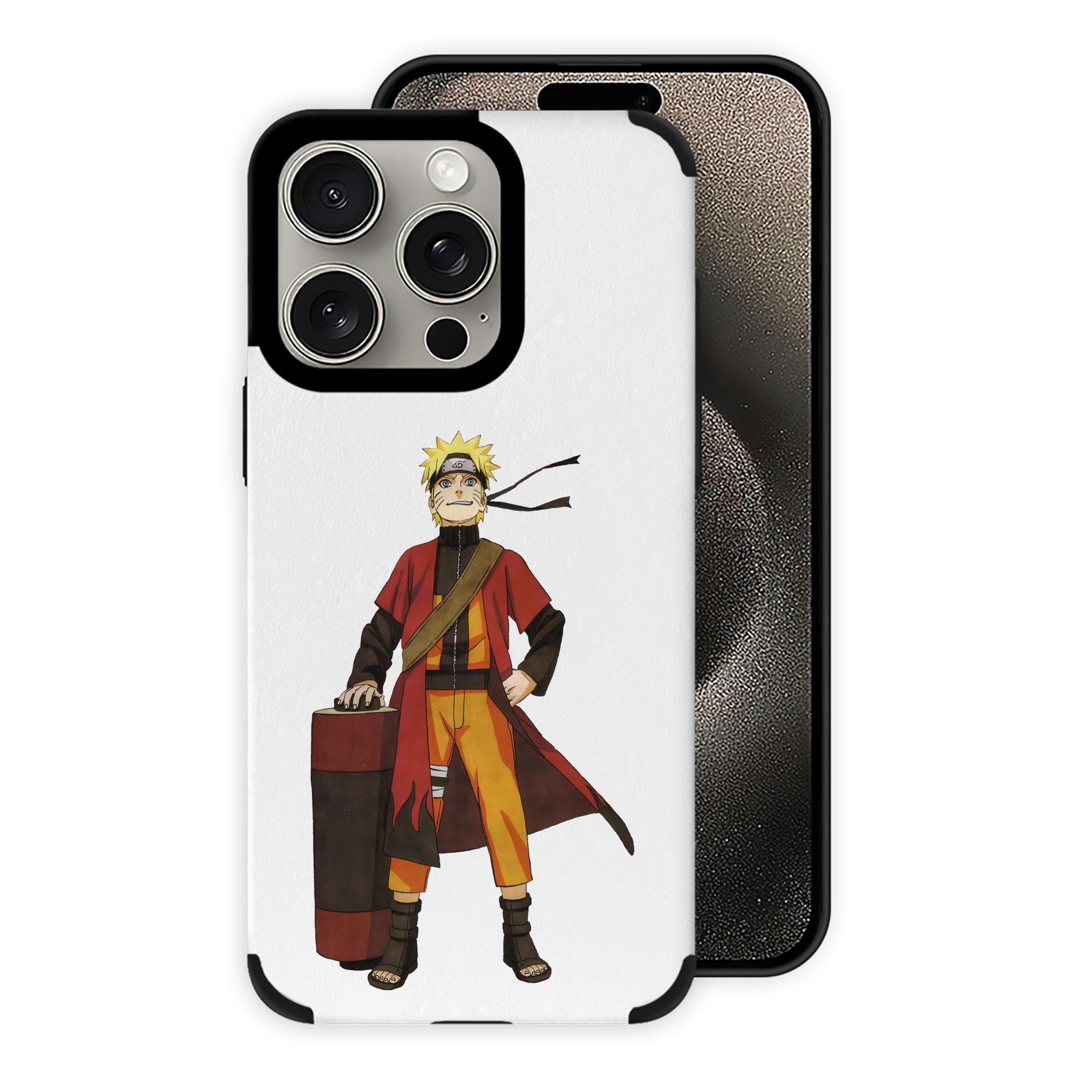 （画像用） NARUTO -ナルト- うずまき ナルト Uzumaki Naruto 【iPhone15ProMax対応】 PUレザー スマホケース 耐衝撃＆黄変防止