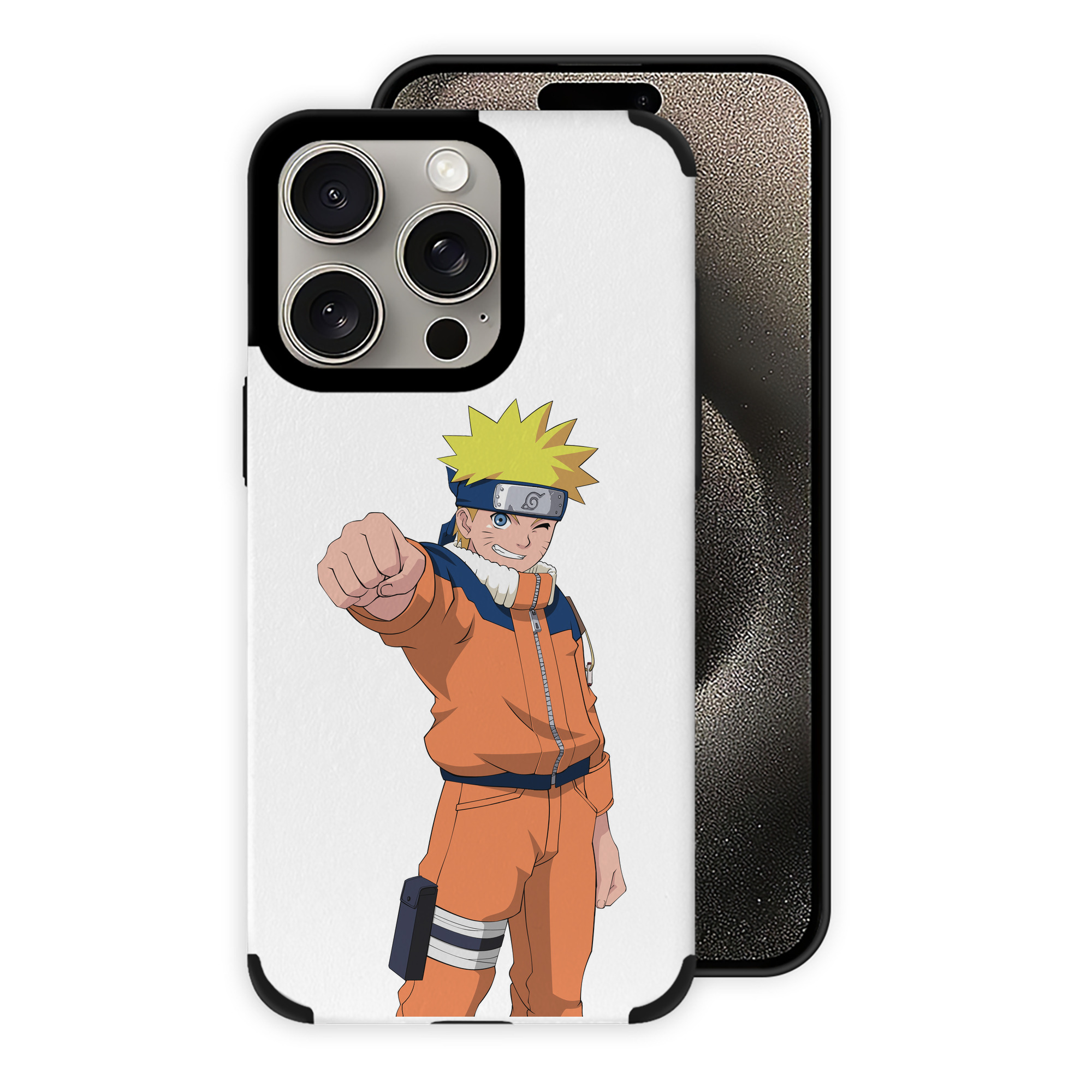 （画像用） NARUTO -ナルト- うずまき ナルト Uzumaki Naruto 【iPhone15ProMax対応】 PUレザー スマホケース 耐衝撃＆黄変防止