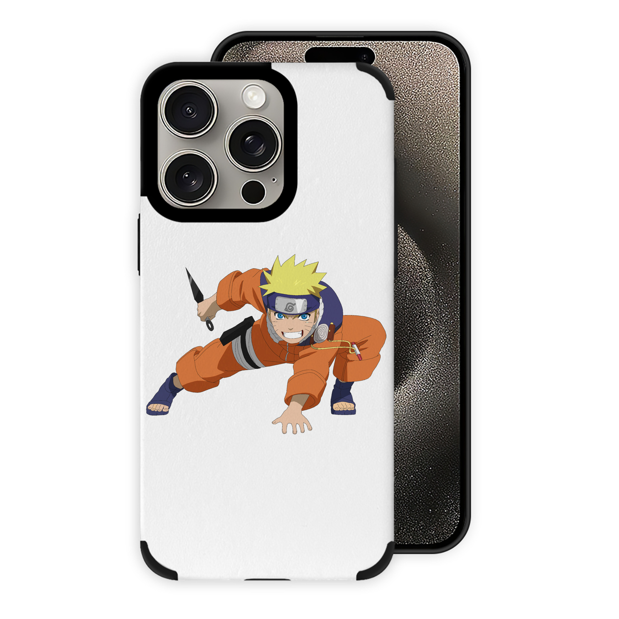 （画像用） NARUTO -ナルト- うずまき ナルト Uzumaki Naruto 【iPhone15ProMax対応】 PUレザー スマホケース 耐衝撃＆黄変防止