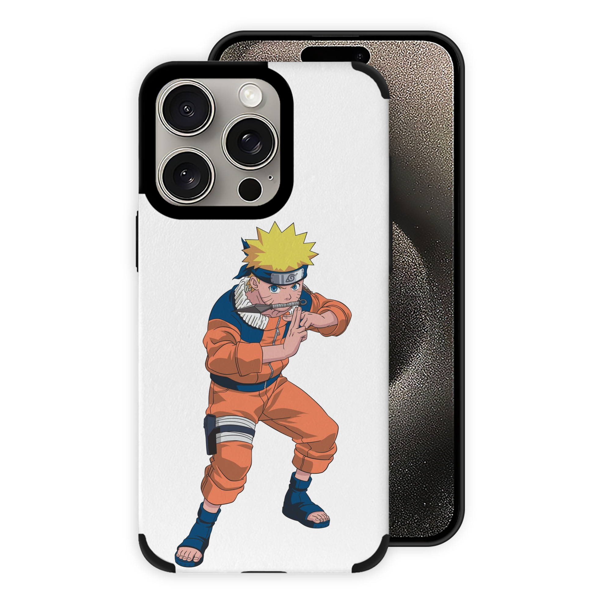 （画像用） NARUTO -ナルト- うずまき ナルト Uzumaki Naruto 【iPhone15ProMax対応】 PUレザー スマホケース 耐衝撃＆黄変防止