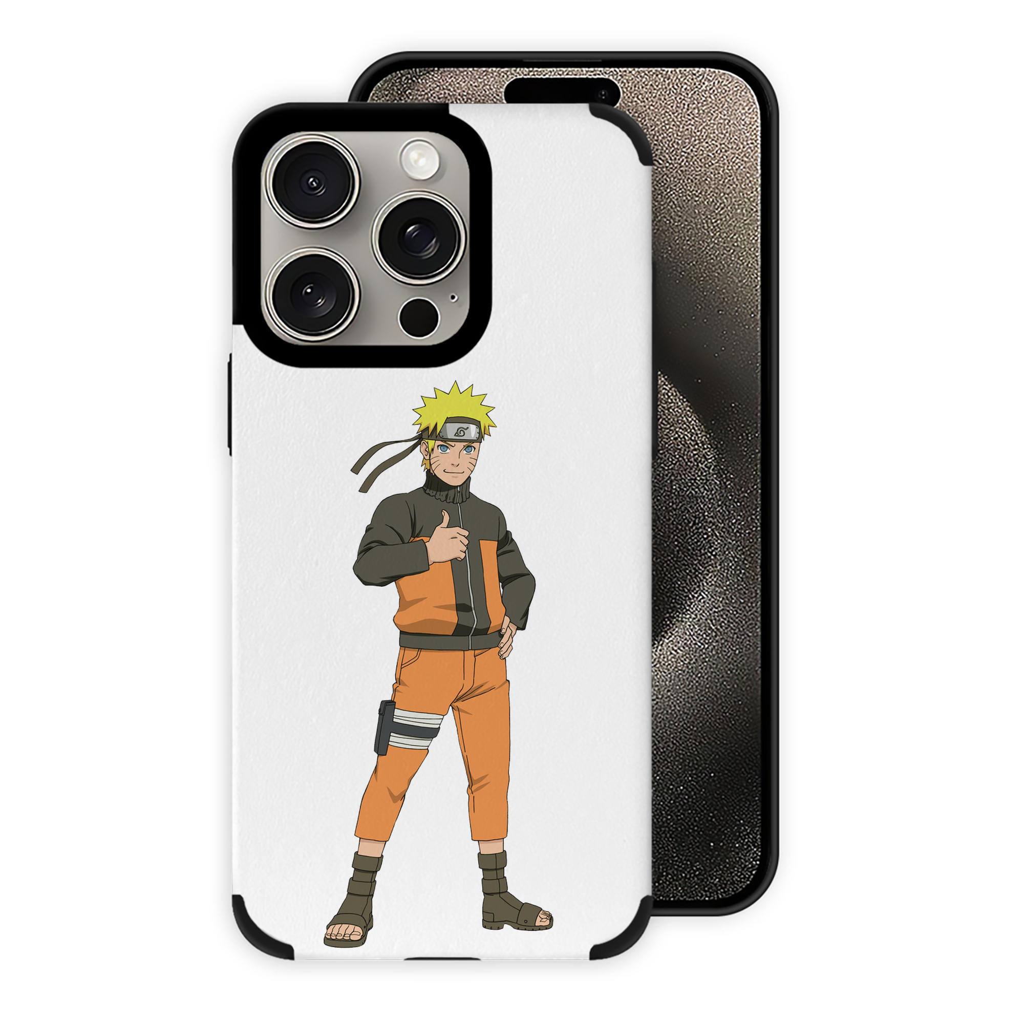 （画像用） NARUTO -ナルト- うずまき ナルト Uzumaki Naruto 【iPhone15ProMax対応】 PUレザー スマホケース 耐衝撃＆黄変防止