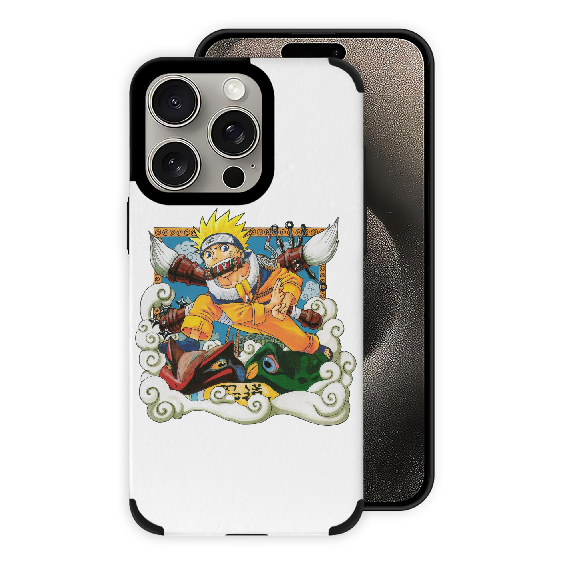 （画像用） NARUTO -ナルト- うずまき ナルト Uzumaki Naruto 【iPhone15ProMax対応】 PUレザー スマホケース 耐衝撃＆黄変防止