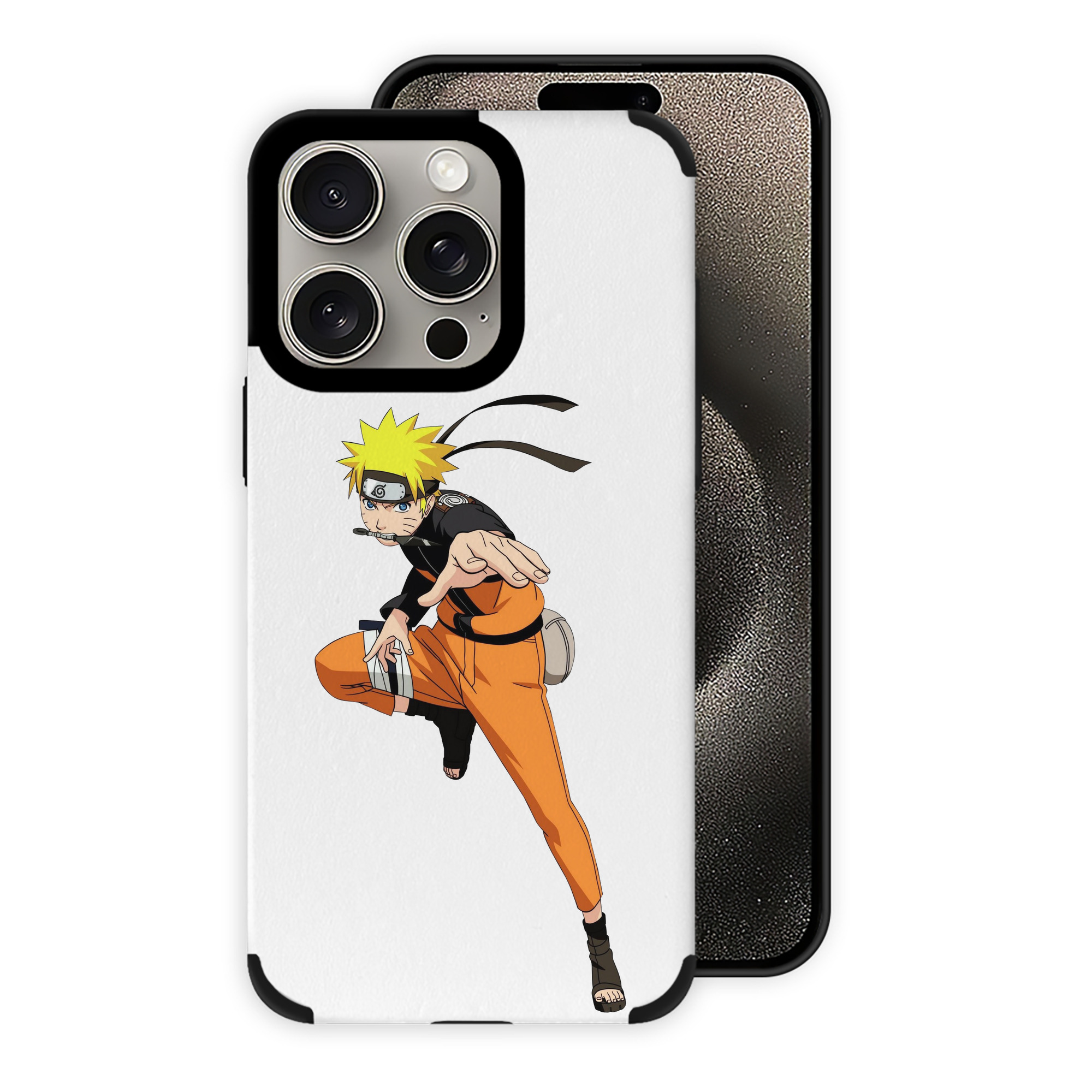 （画像用） NARUTO -ナルト- うずまき ナルト Uzumaki Naruto 【iPhone15ProMax対応】 PUレザー スマホケース 耐衝撃＆黄変防止