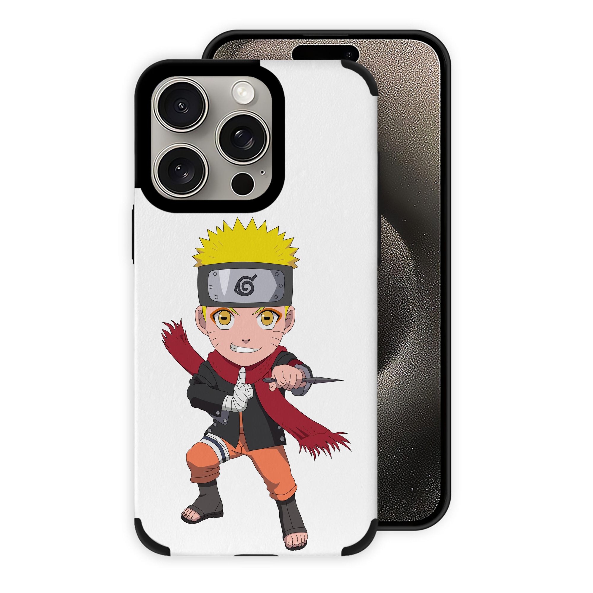 （画像用） NARUTO -ナルト- うずまき ナルト Uzumaki Naruto 【iPhone15ProMax対応】 PUレザー スマホケース 耐衝撃＆黄変防止
