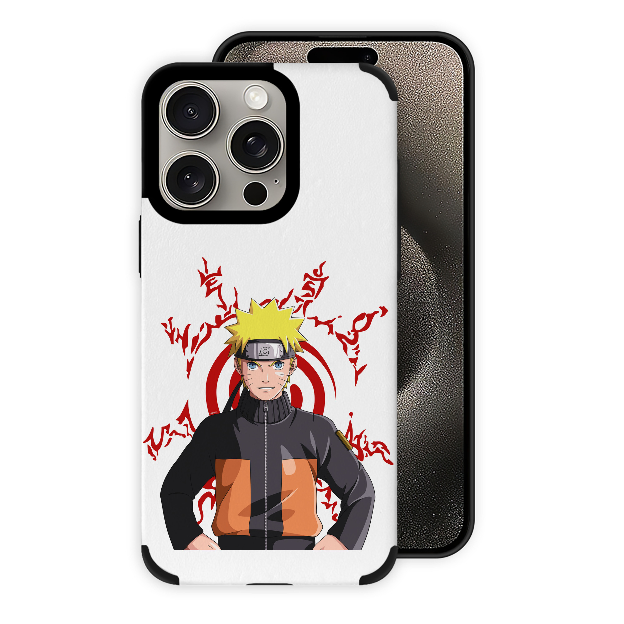（画像用） NARUTO -ナルト- うずまき ナルト Uzumaki Naruto 【iPhone15ProMax対応】 PUレザー スマホケース 耐衝撃＆黄変防止