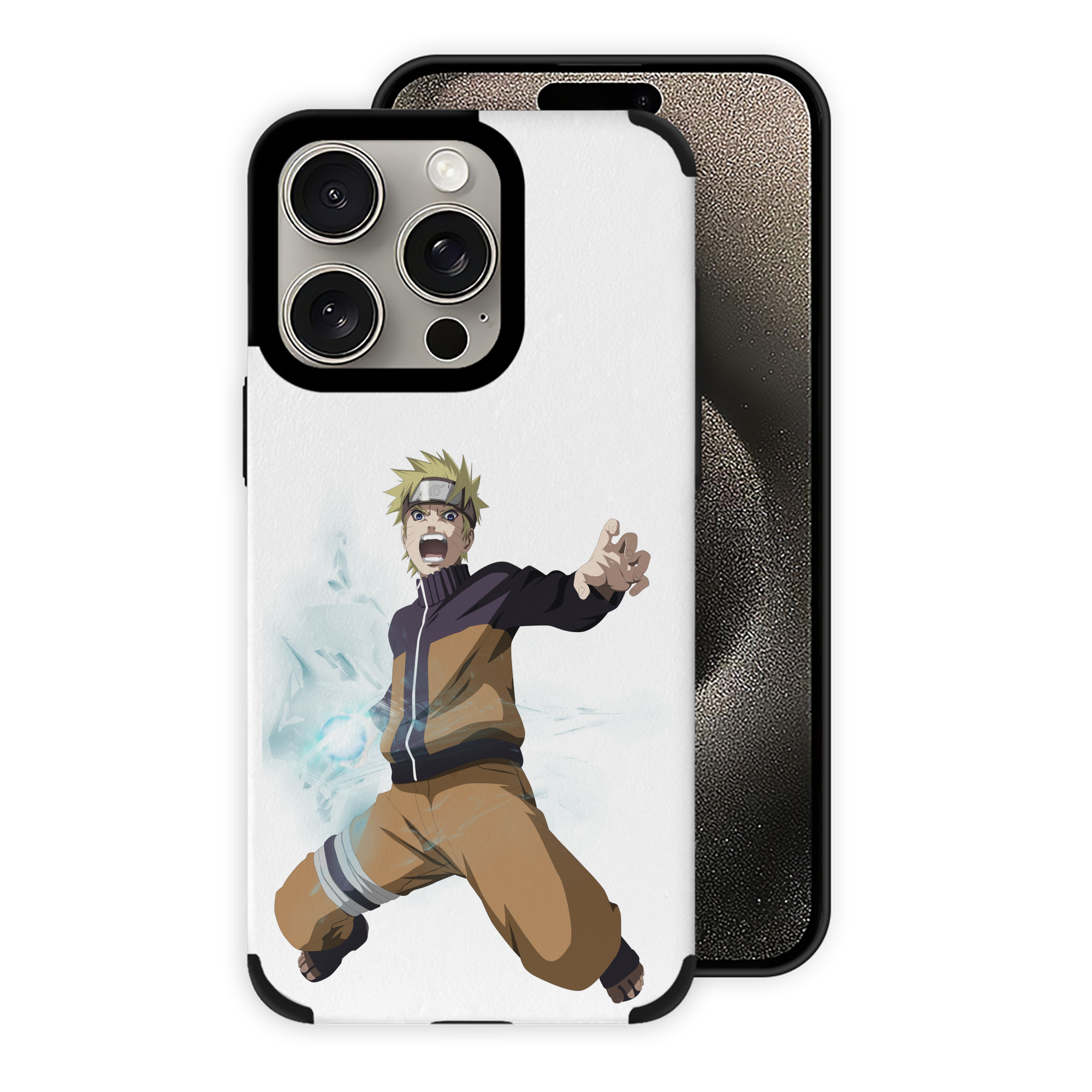 （画像用） NARUTO -ナルト- うずまき ナルト Uzumaki Naruto 【iPhone15ProMax対応】 PUレザー スマホケース 耐衝撃＆黄変防止