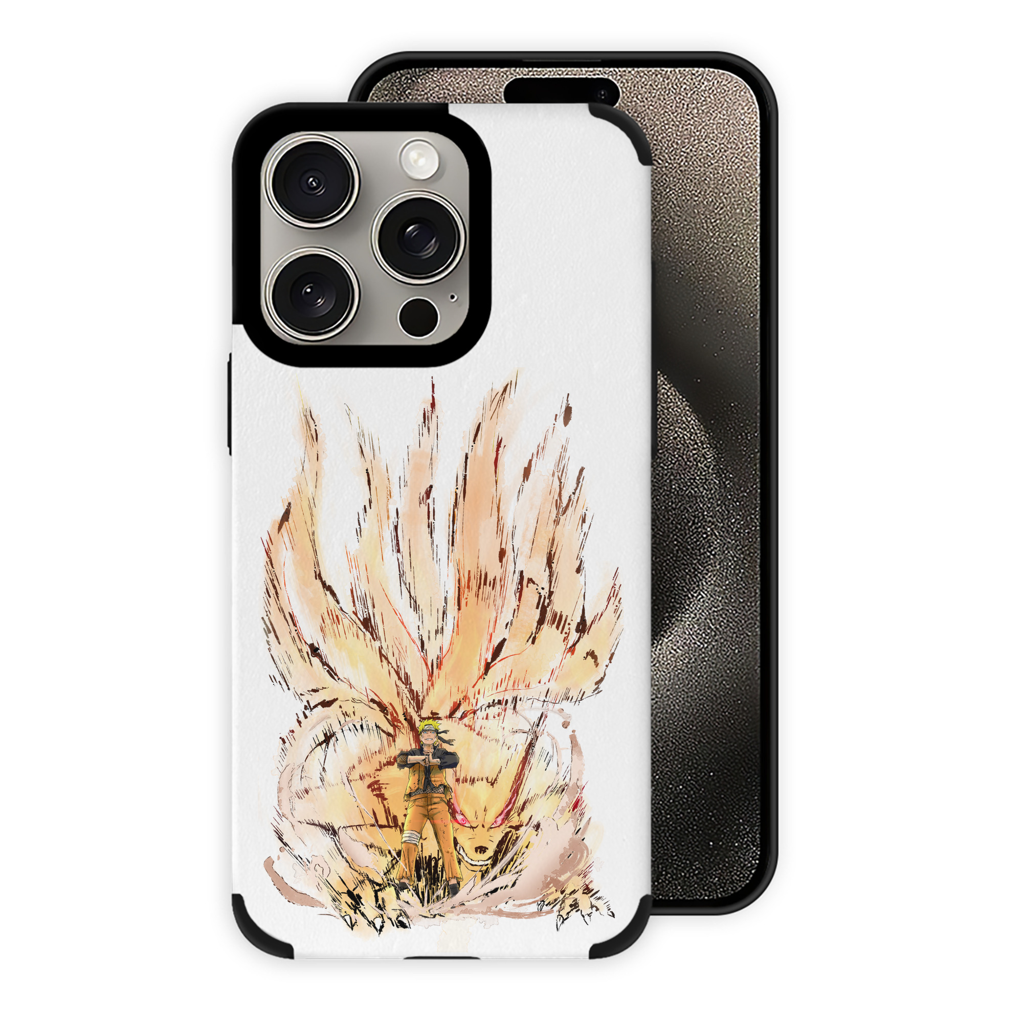 （画像用） NARUTO -ナルト- うずまき ナルト Uzumaki Naruto 【iPhone15ProMax対応】 PUレザー スマホケース 耐衝撃＆黄変防止