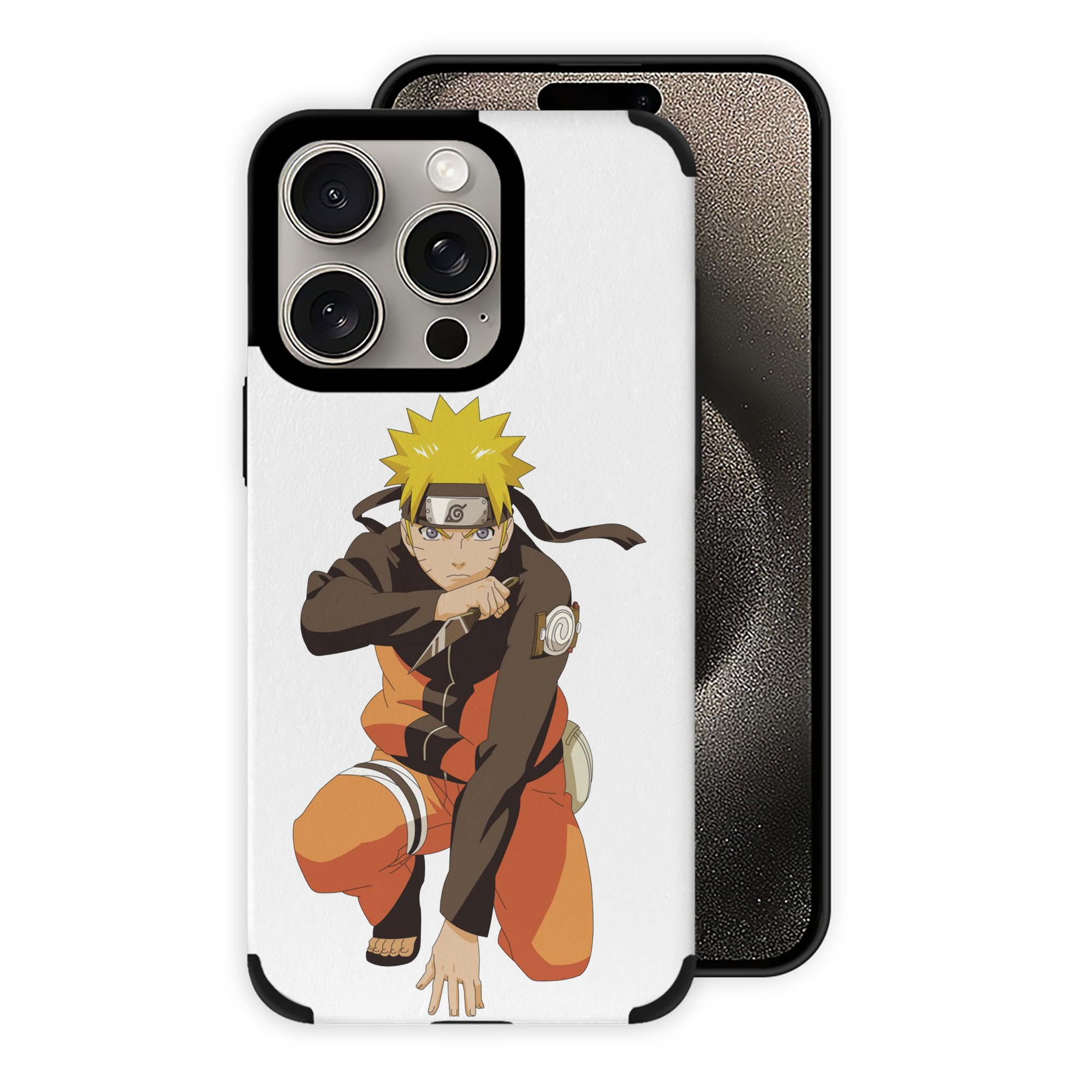 （画像用） NARUTO -ナルト- うずまき ナルト Uzumaki Naruto 【iPhone15ProMax対応】 PUレザー スマホケース 耐衝撃＆黄変防止