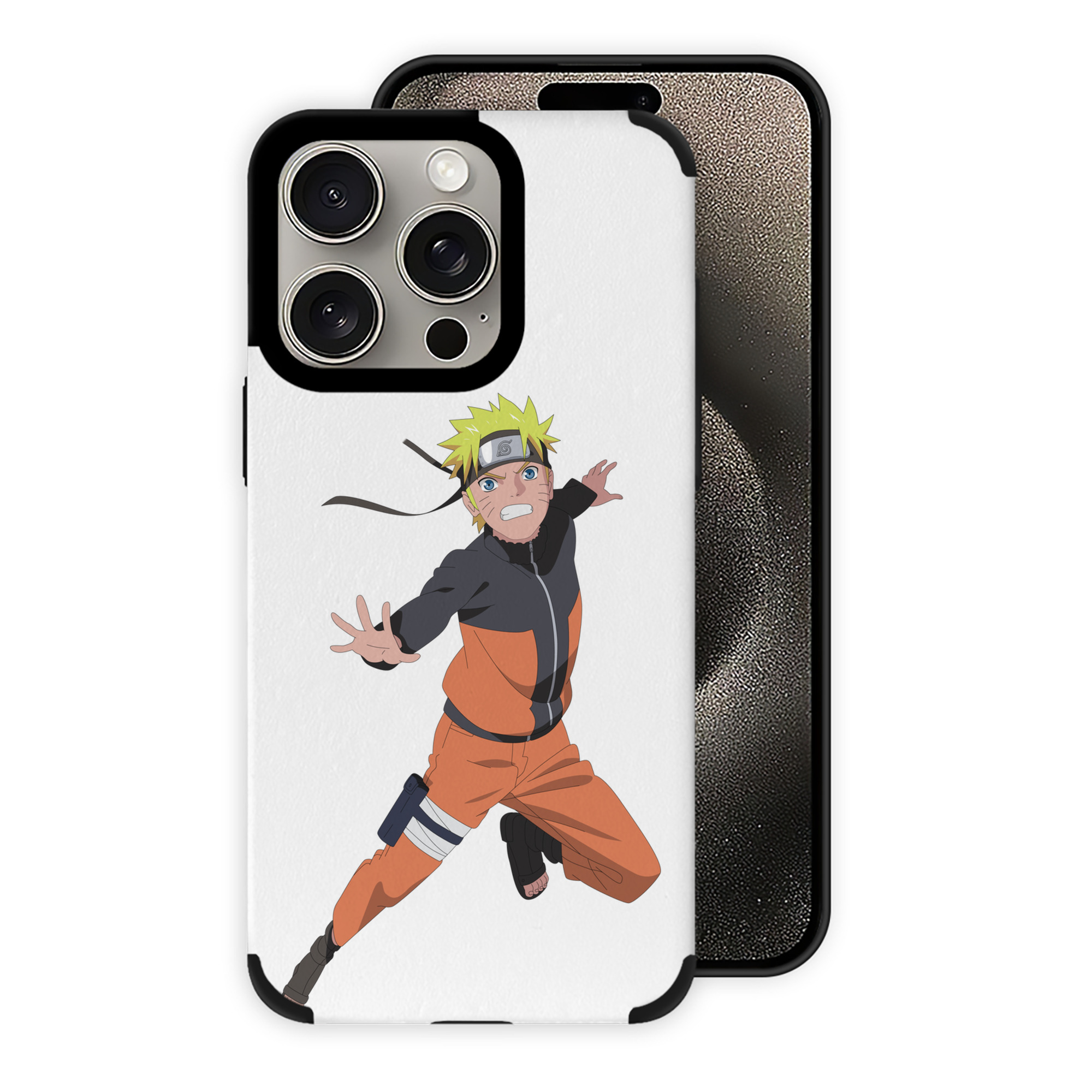 （画像用） NARUTO -ナルト- うずまき ナルト Uzumaki Naruto 【iPhone15ProMax対応】 PUレザー スマホケース 耐衝撃＆黄変防止
