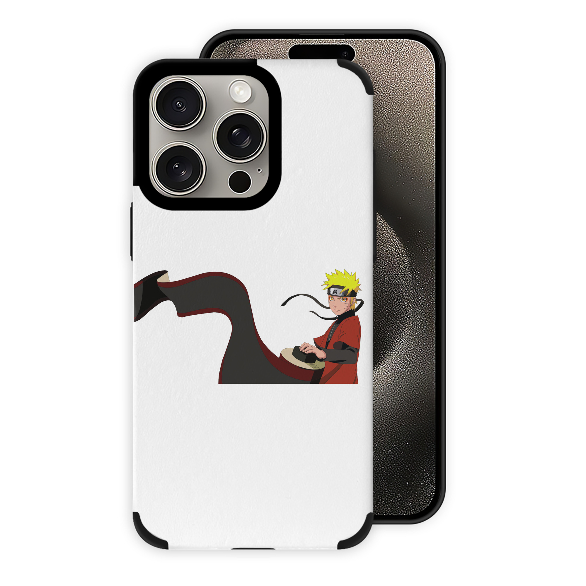（画像用） NARUTO -ナルト- うずまき ナルト Uzumaki Naruto 【iPhone15ProMax対応】 PUレザー スマホケース 耐衝撃＆黄変防止