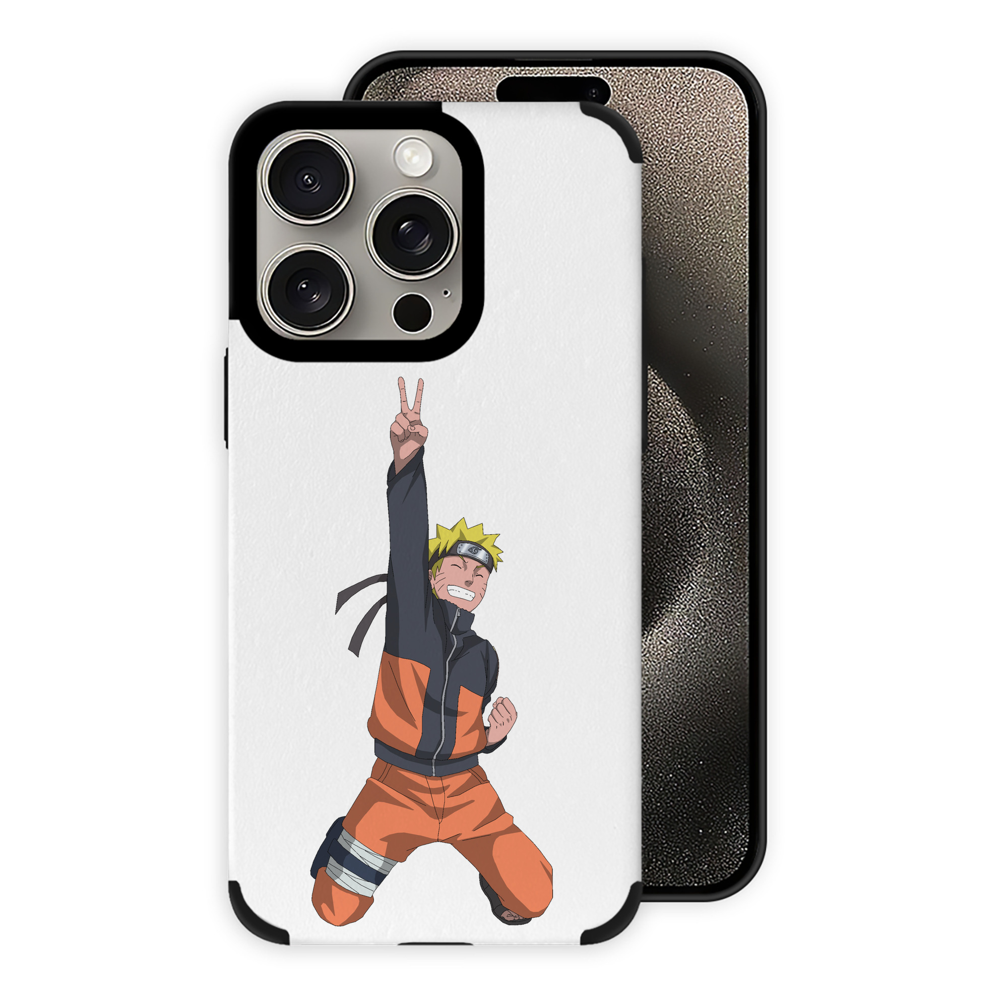 （画像用） NARUTO -ナルト- うずまき ナルト Uzumaki Naruto 【iPhone15ProMax対応】 PUレザー スマホケース 耐衝撃＆黄変防止