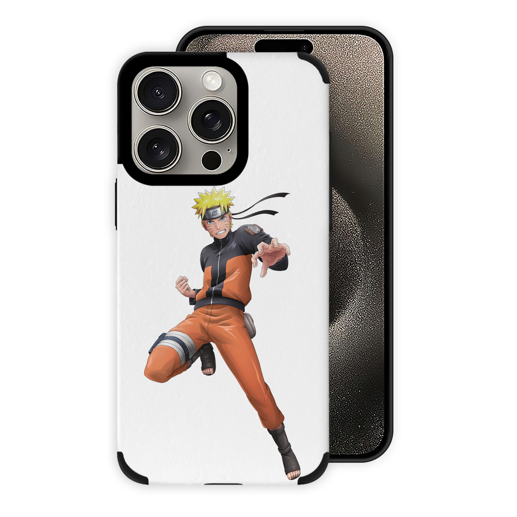 （画像用） NARUTO -ナルト- うずまき ナルト Uzumaki Naruto 【iPhone15ProMax対応】 PUレザー スマホケース 耐衝撃＆黄変防止