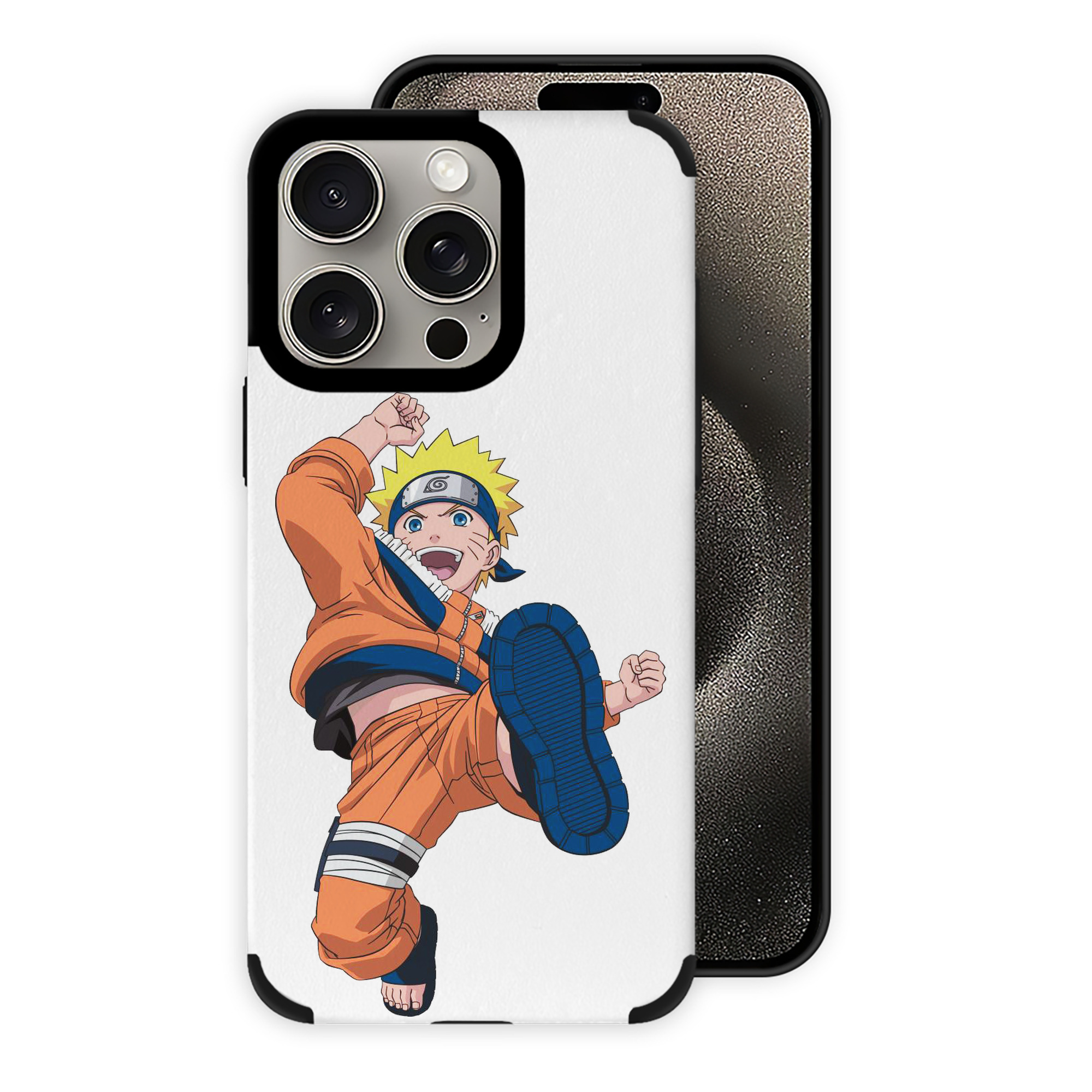 （画像用） NARUTO -ナルト- うずまき ナルト Uzumaki Naruto 【iPhone15ProMax対応】 PUレザー スマホケース 耐衝撃＆黄変防止