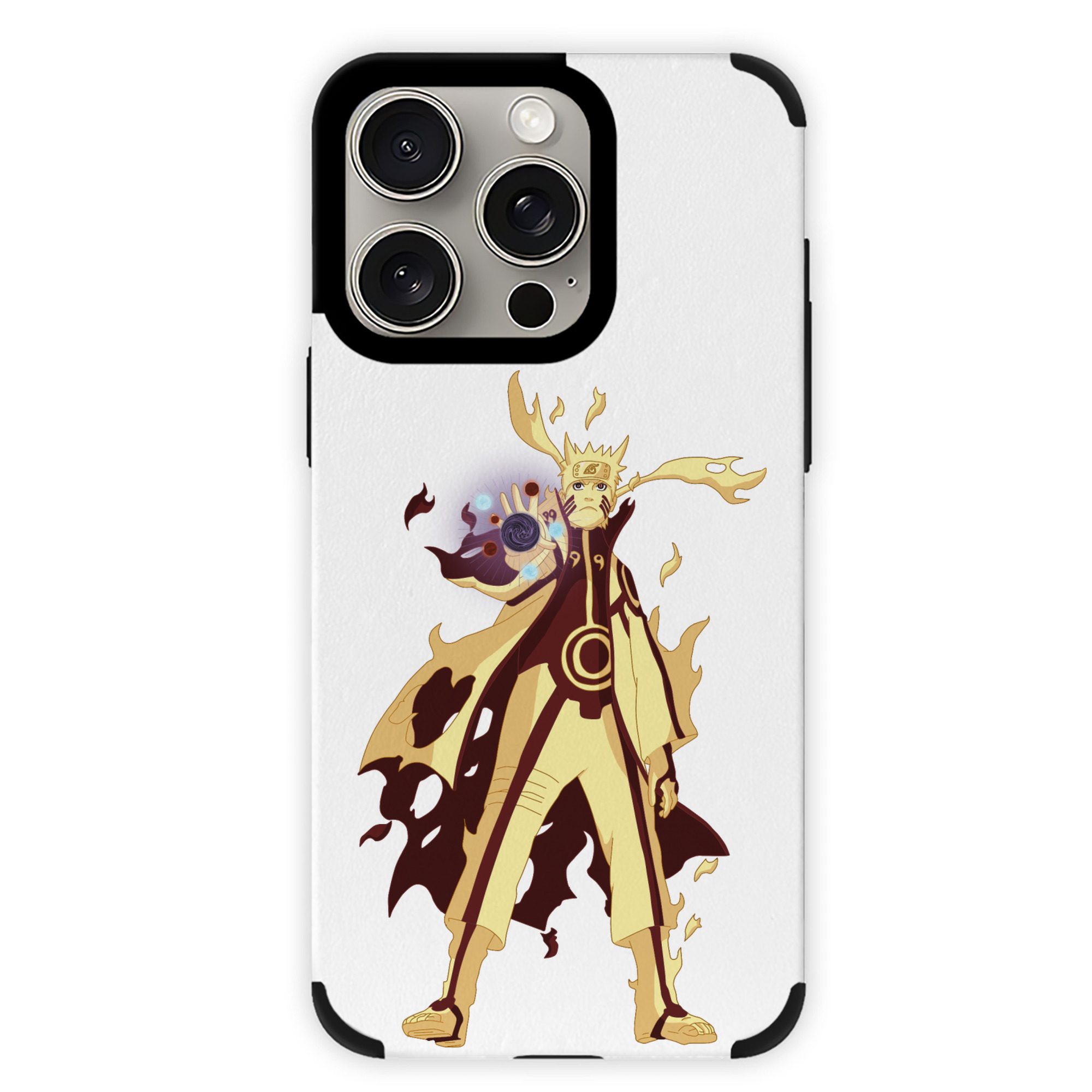 （画像用） NARUTO -ナルト- うずまき ナルト Uzumaki Naruto 【iPhone15ProMax対応】 PUレザー スマホケース 耐衝撃＆黄変防止