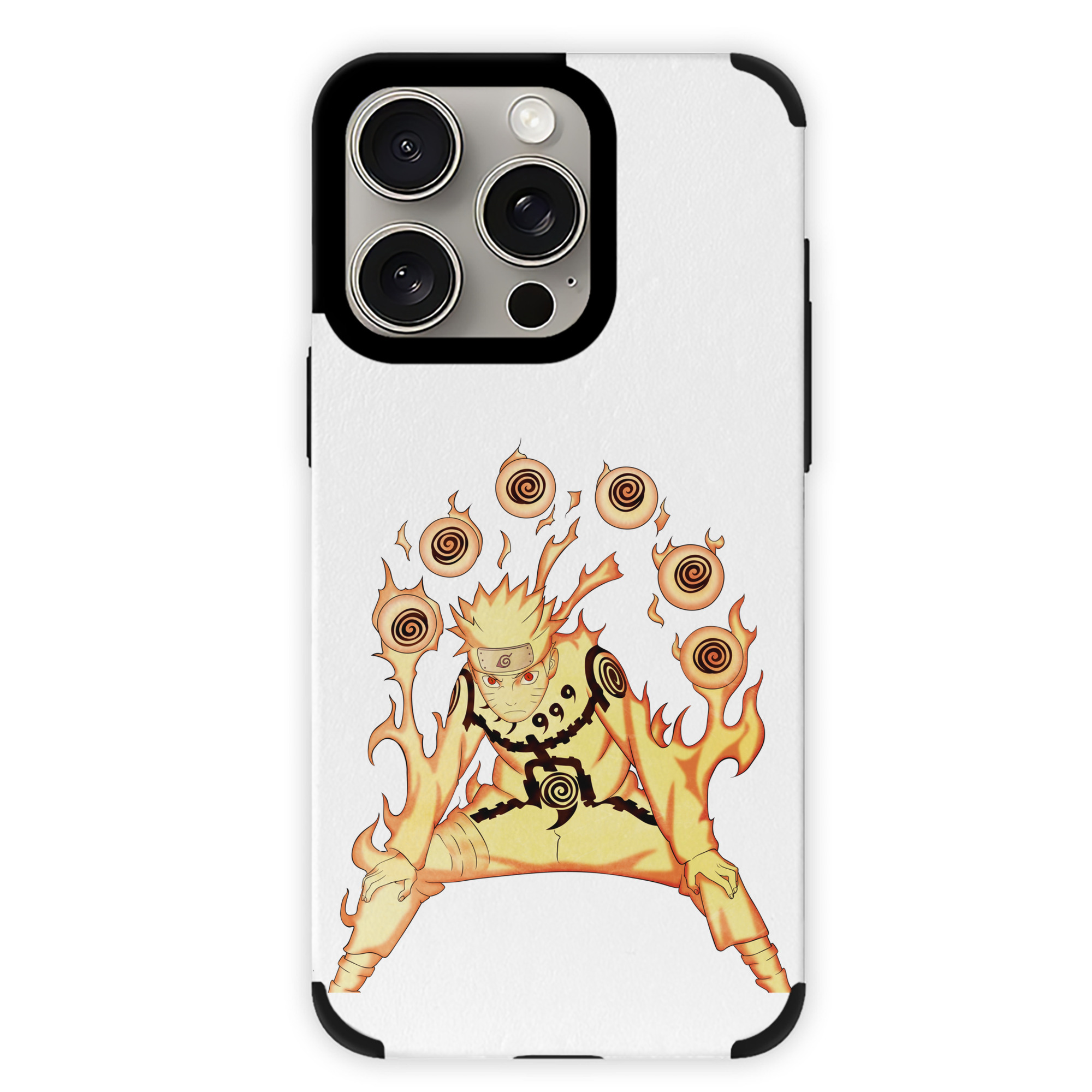 （画像用） NARUTO -ナルト- うずまき ナルト Uzumaki Naruto 【iPhone15ProMax対応】 PUレザー スマホケース 耐衝撃＆黄変防止