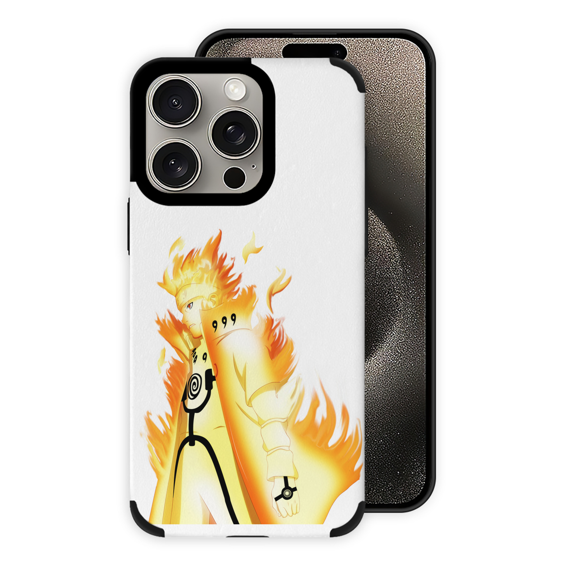 （画像用） NARUTO -ナルト- うずまき ナルト Uzumaki Naruto 【iPhone15ProMax対応】 PUレザー スマホケース 耐衝撃＆黄変防止