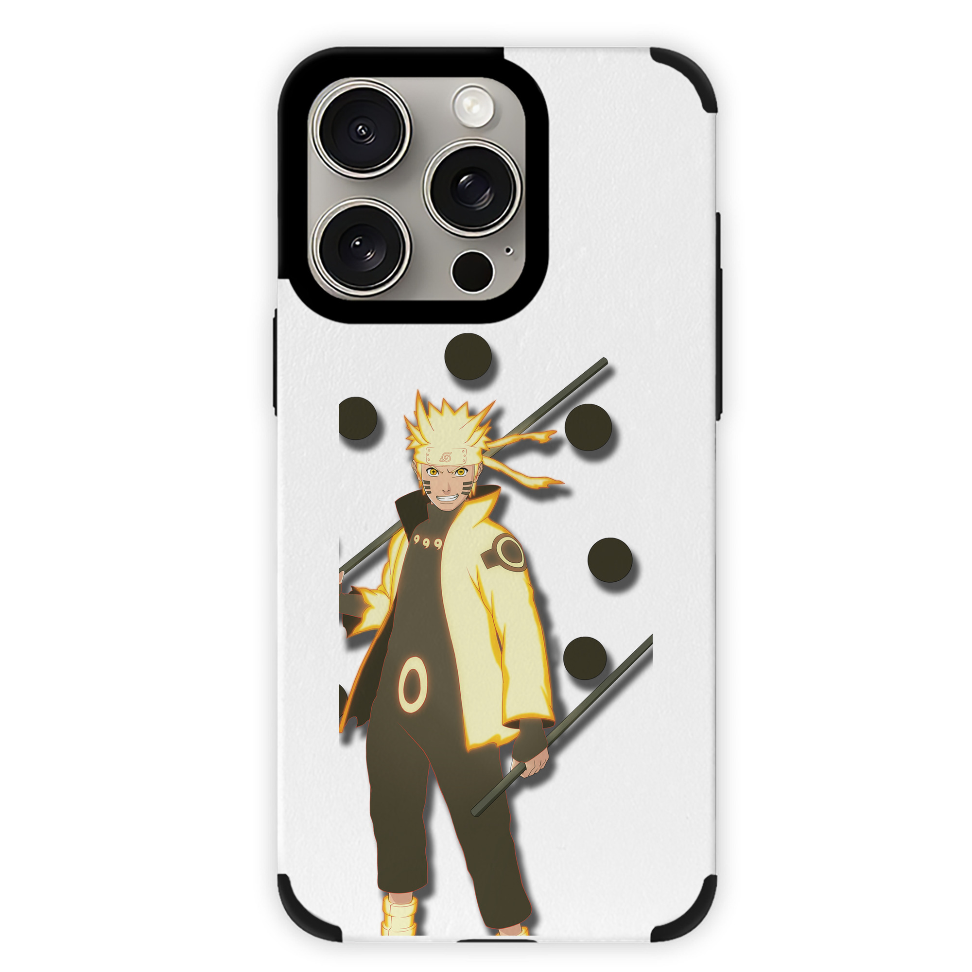（画像用） NARUTO -ナルト- うずまき ナルト Uzumaki Naruto 【iPhone15ProMax対応】 PUレザー スマホケース 耐衝撃＆黄変防止