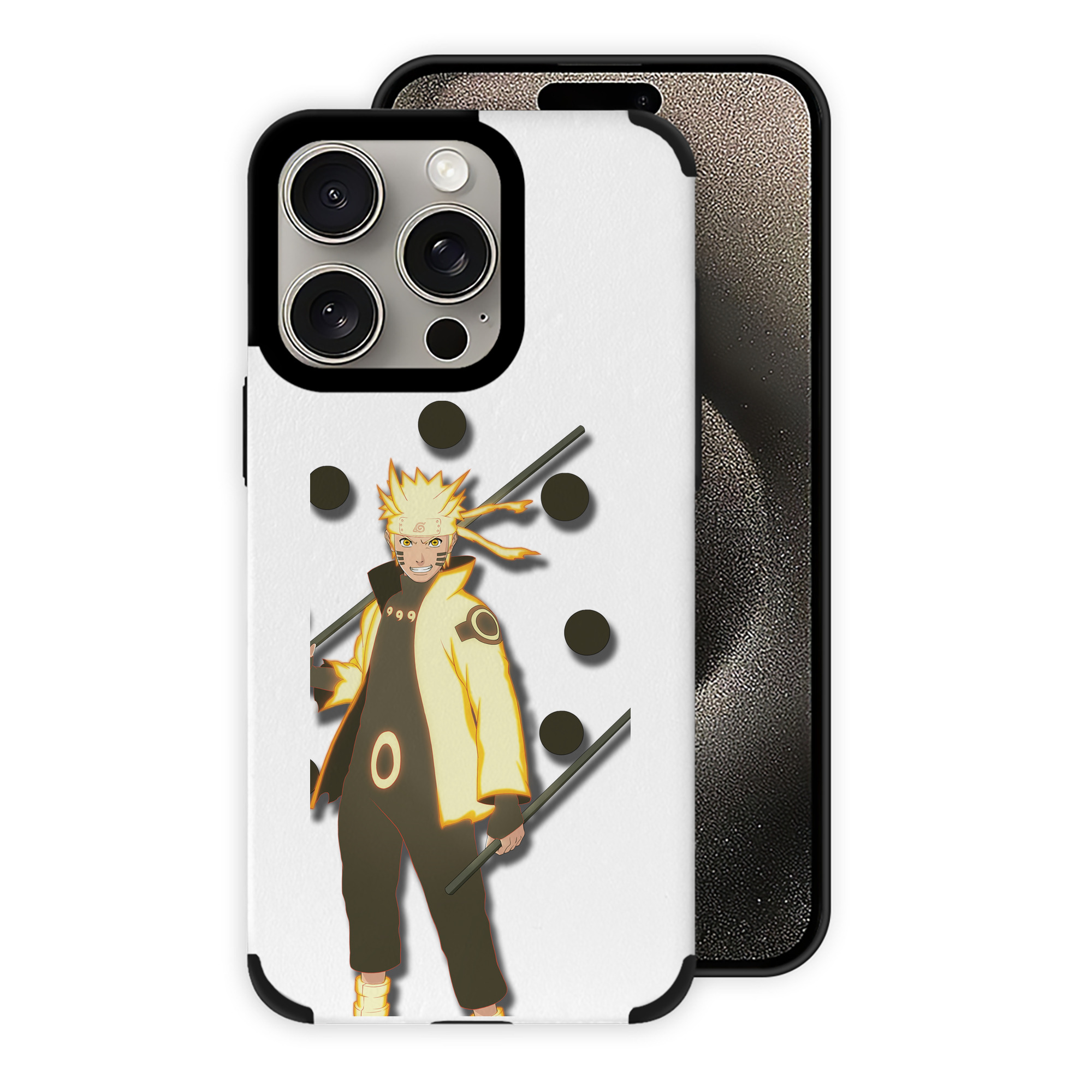 （画像用） NARUTO -ナルト- うずまき ナルト Uzumaki Naruto 【iPhone15ProMax対応】 PUレザー スマホケース 耐衝撃＆黄変防止