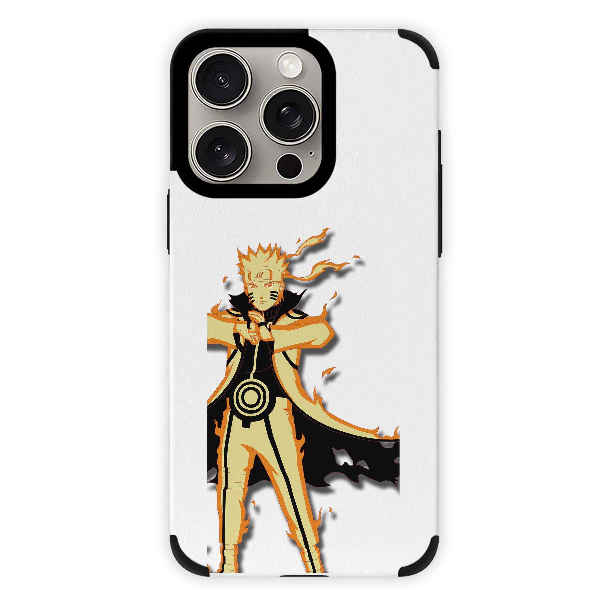 （画像用） NARUTO -ナルト- うずまき ナルト Uzumaki Naruto 【iPhone15ProMax対応】 PUレザー スマホケース 耐衝撃＆黄変防止