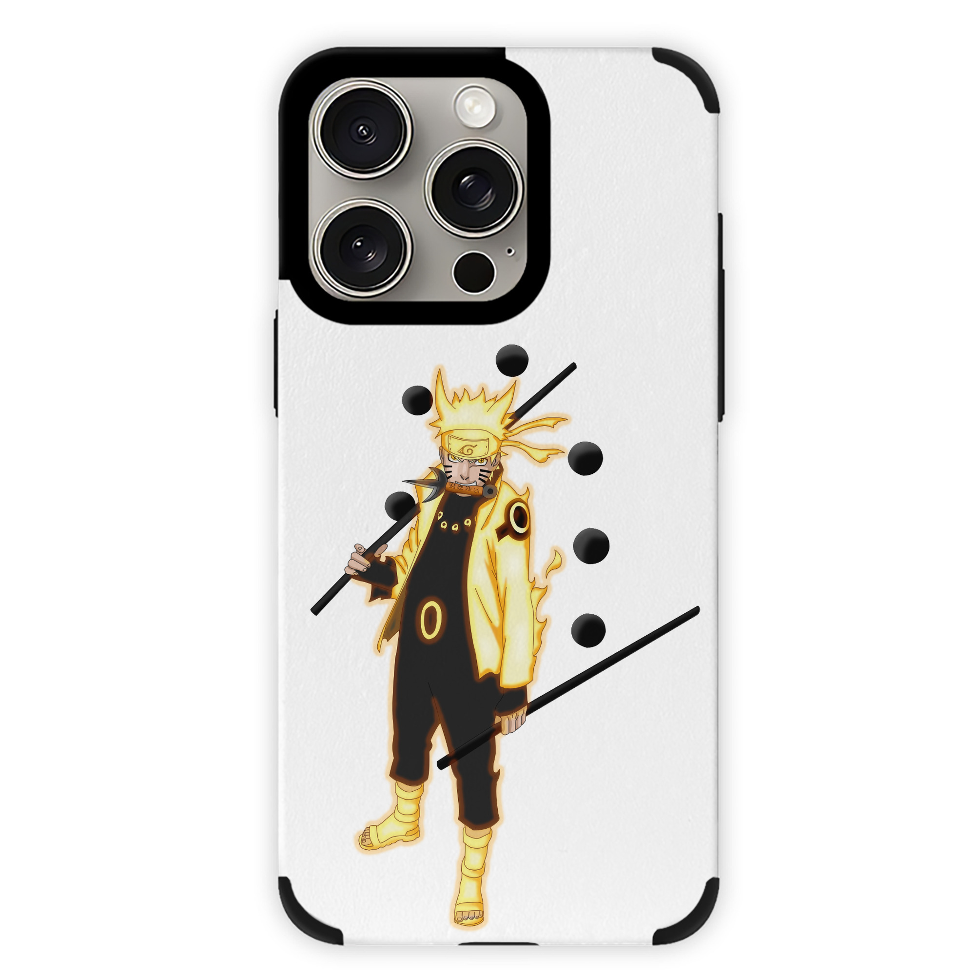 （画像用） NARUTO -ナルト- うずまき ナルト Uzumaki Naruto 【iPhone15ProMax対応】 PUレザー スマホケース 耐衝撃＆黄変防止