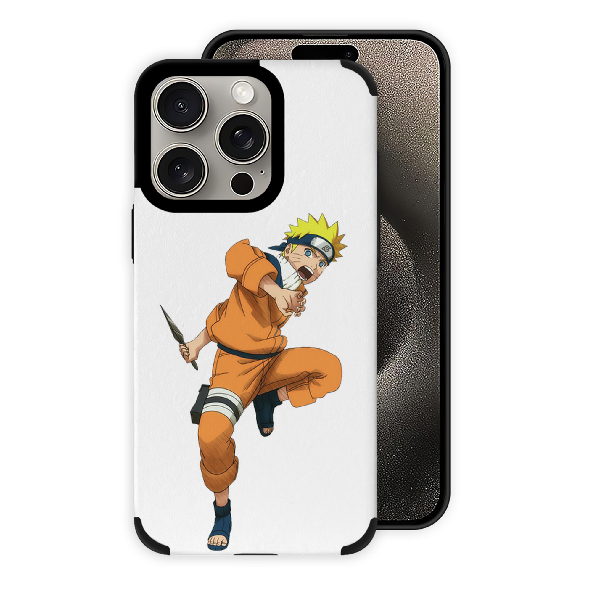 （画像用） NARUTO -ナルト- うずまき ナルト Uzumaki Naruto 【iPhone15ProMax対応】 PUレザー スマホケース 耐衝撃＆黄変防止