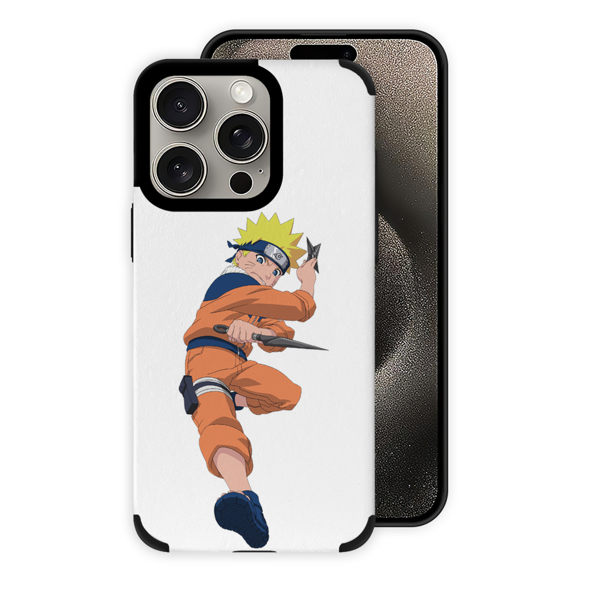（画像用） NARUTO -ナルト- うずまき ナルト Uzumaki Naruto 【iPhone15ProMax対応】 PUレザー スマホケース 耐衝撃＆黄変防止