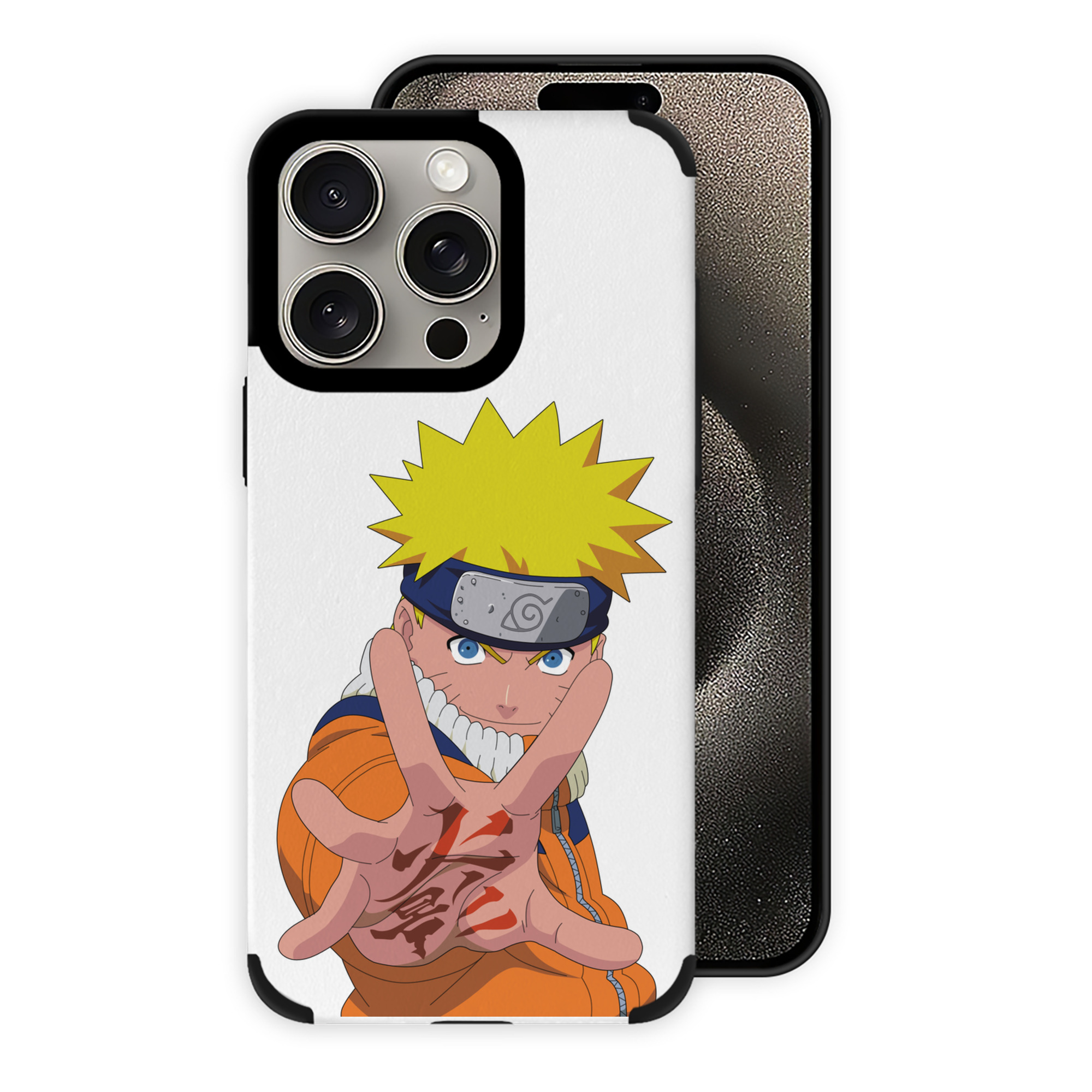 （画像用） NARUTO -ナルト- うずまき ナルト Uzumaki Naruto 【iPhone15ProMax対応】 PUレザー スマホケース 耐衝撃＆黄変防止