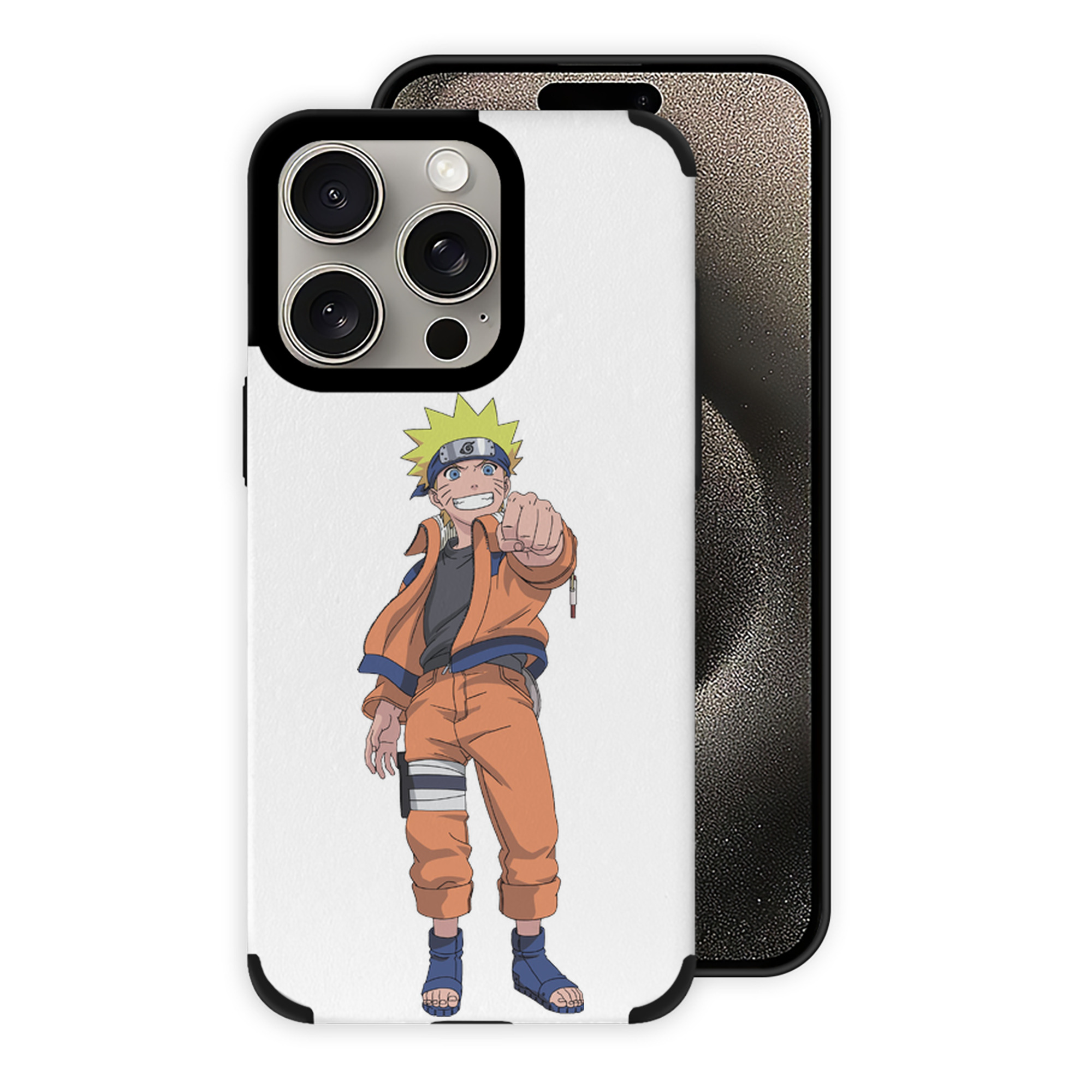 （画像用） NARUTO -ナルト- うずまき ナルト Uzumaki Naruto 【iPhone15ProMax対応】 PUレザー スマホケース 耐衝撃＆黄変防止