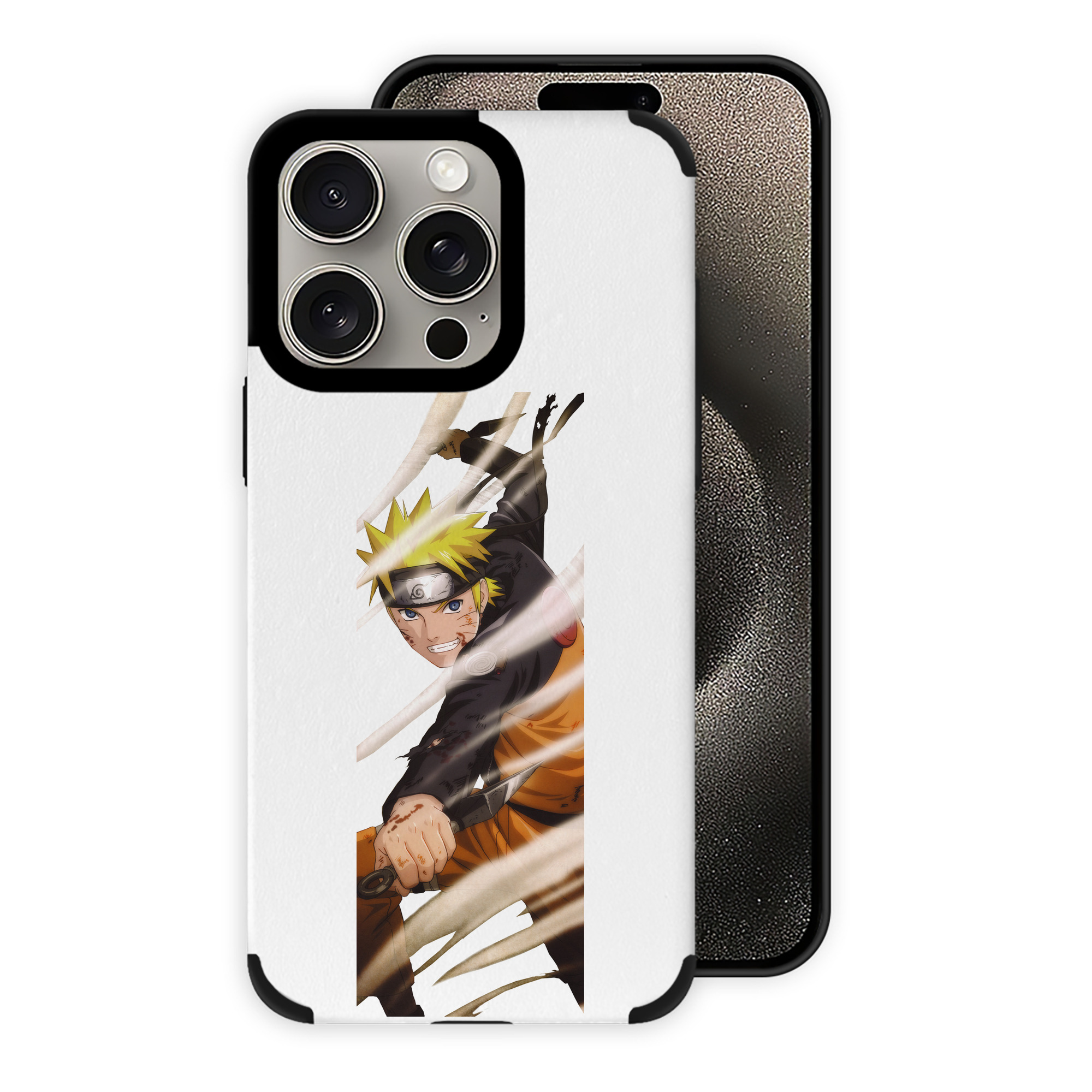 （画像用） NARUTO -ナルト- うずまき ナルト Uzumaki Naruto 【iPhone15ProMax対応】 PUレザー スマホケース 耐衝撃＆黄変防止