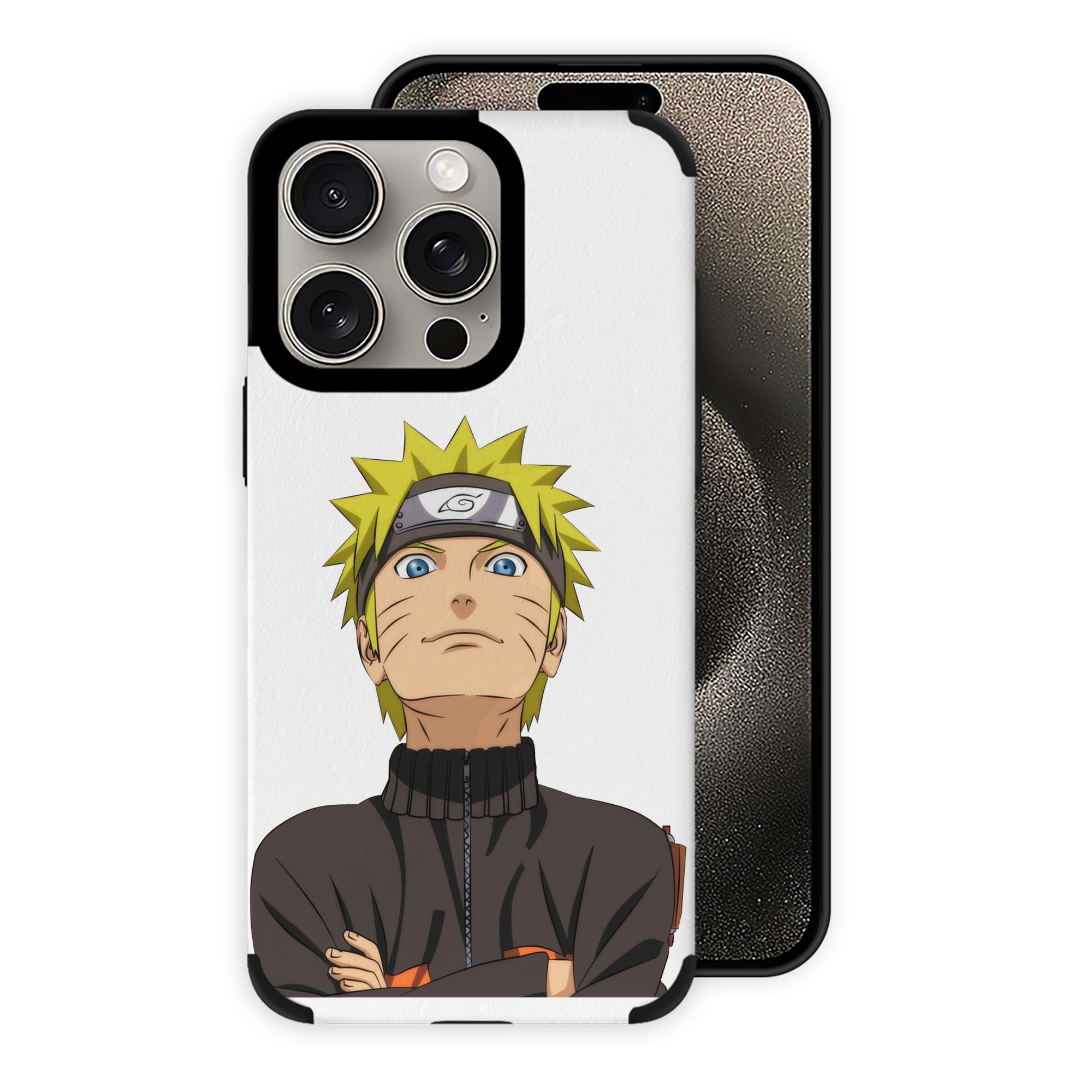（画像用） NARUTO -ナルト- うずまき ナルト Uzumaki Naruto 【iPhone15ProMax対応】 PUレザー スマホケース 耐衝撃＆黄変防止
