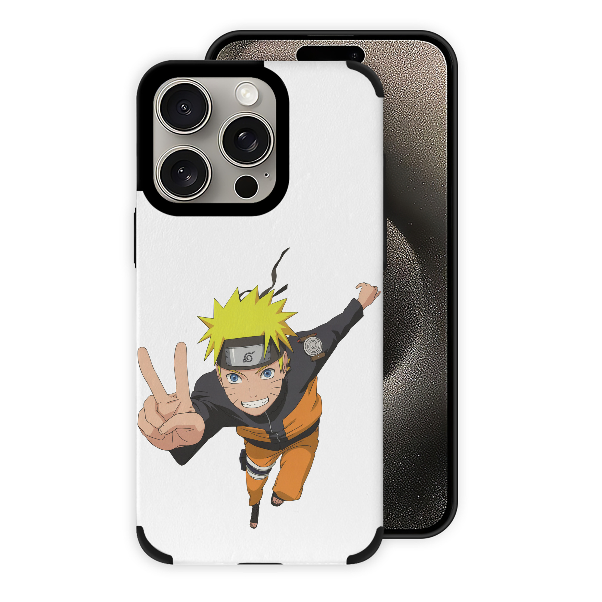 （画像用） NARUTO -ナルト- うずまき ナルト Uzumaki Naruto 【iPhone15ProMax対応】 PUレザー スマホケース 耐衝撃＆黄変防止