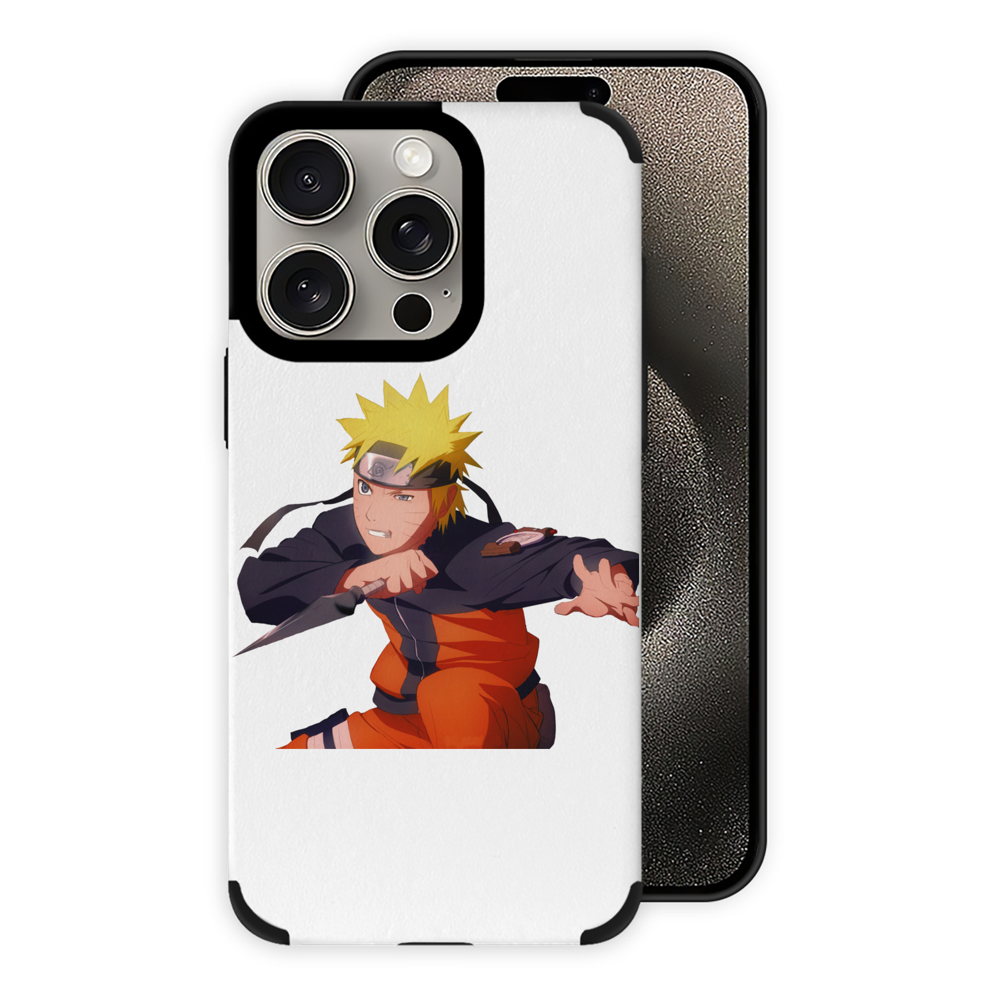 （画像用） NARUTO -ナルト- うずまき ナルト Uzumaki Naruto 【iPhone15ProMax対応】 PUレザー スマホケース 耐衝撃＆黄変防止