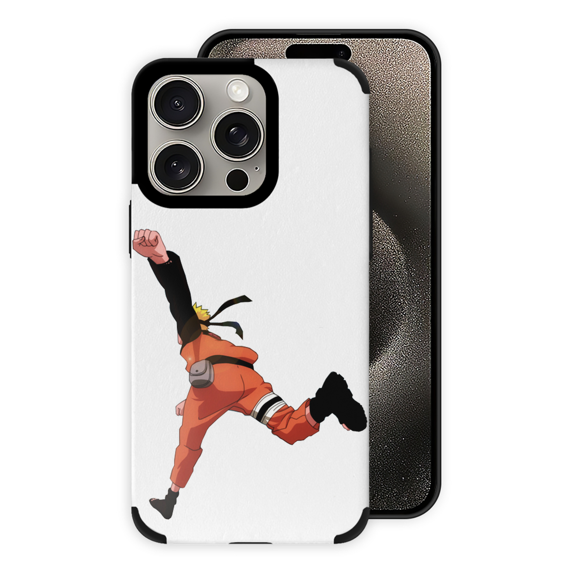 （画像用） NARUTO -ナルト- うずまき ナルト Uzumaki Naruto 【iPhone15ProMax対応】 PUレザー スマホケース 耐衝撃＆黄変防止