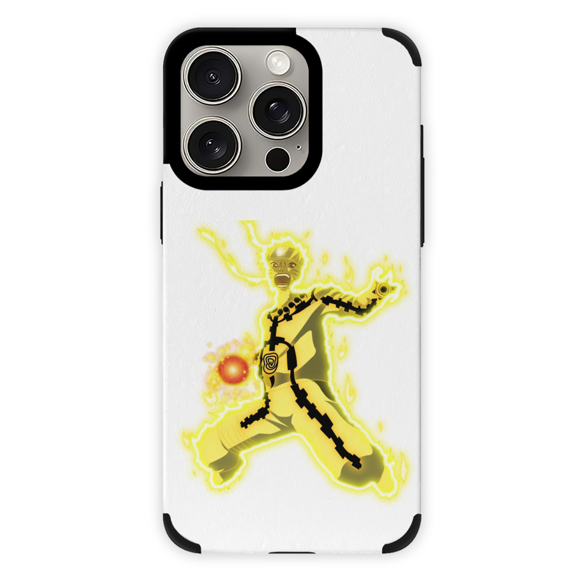 （画像用） NARUTO -ナルト- うずまき ナルト Uzumaki Naruto 【iPhone15ProMax対応】 PUレザー スマホケース 耐衝撃＆黄変防止