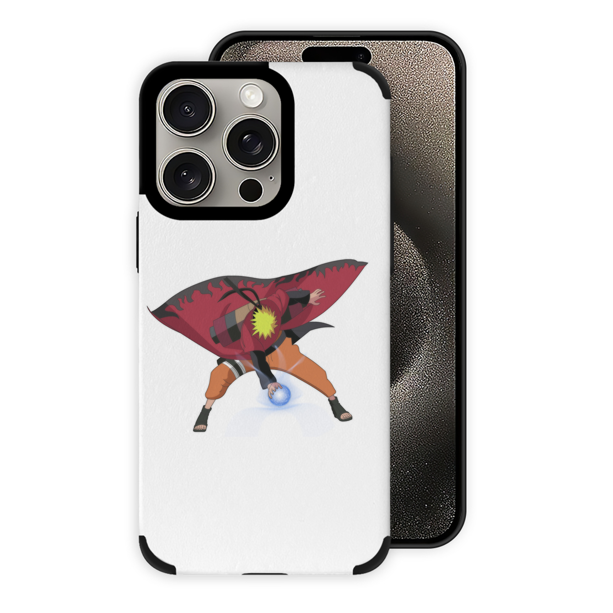 （画像用） NARUTO -ナルト- うずまき ナルト Uzumaki Naruto 【iPhone15ProMax対応】 PUレザー スマホケース 耐衝撃＆黄変防止