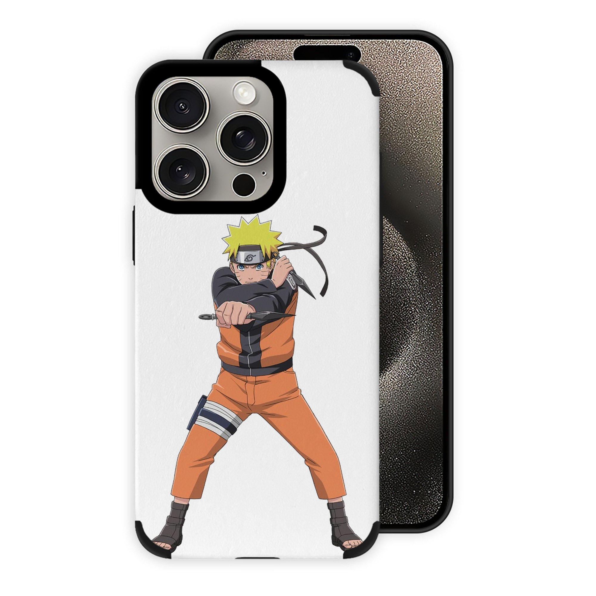 （画像用） NARUTO -ナルト- うずまき ナルト Uzumaki Naruto 【iPhone15ProMax対応】 PUレザー スマホケース 耐衝撃＆黄変防止