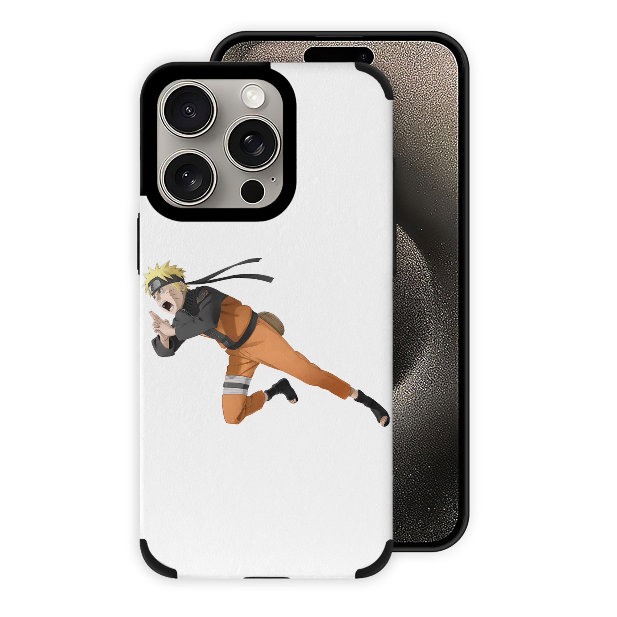 （画像用） NARUTO -ナルト- うずまき ナルト Uzumaki Naruto 【iPhone15ProMax対応】 PUレザー スマホケース 耐衝撃＆黄変防止